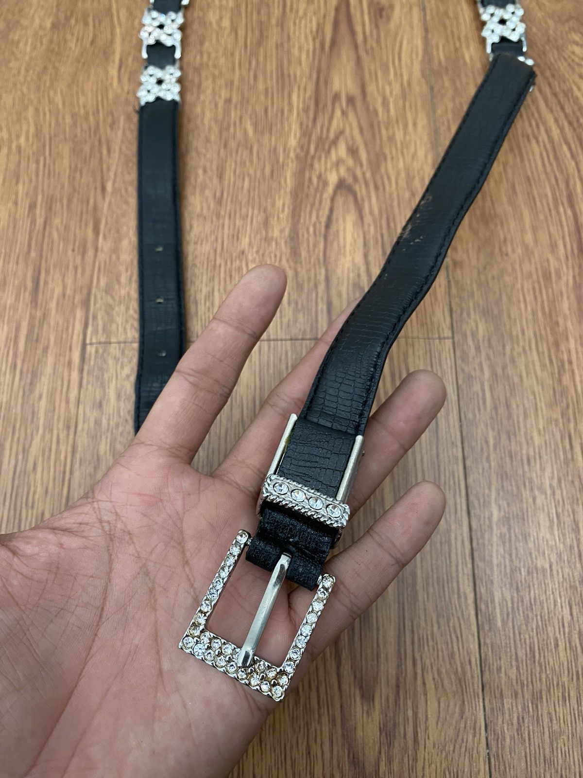 Japanese Brand × Vintage Black crystal belt Size ONE SIZE - 5 Thumbnail