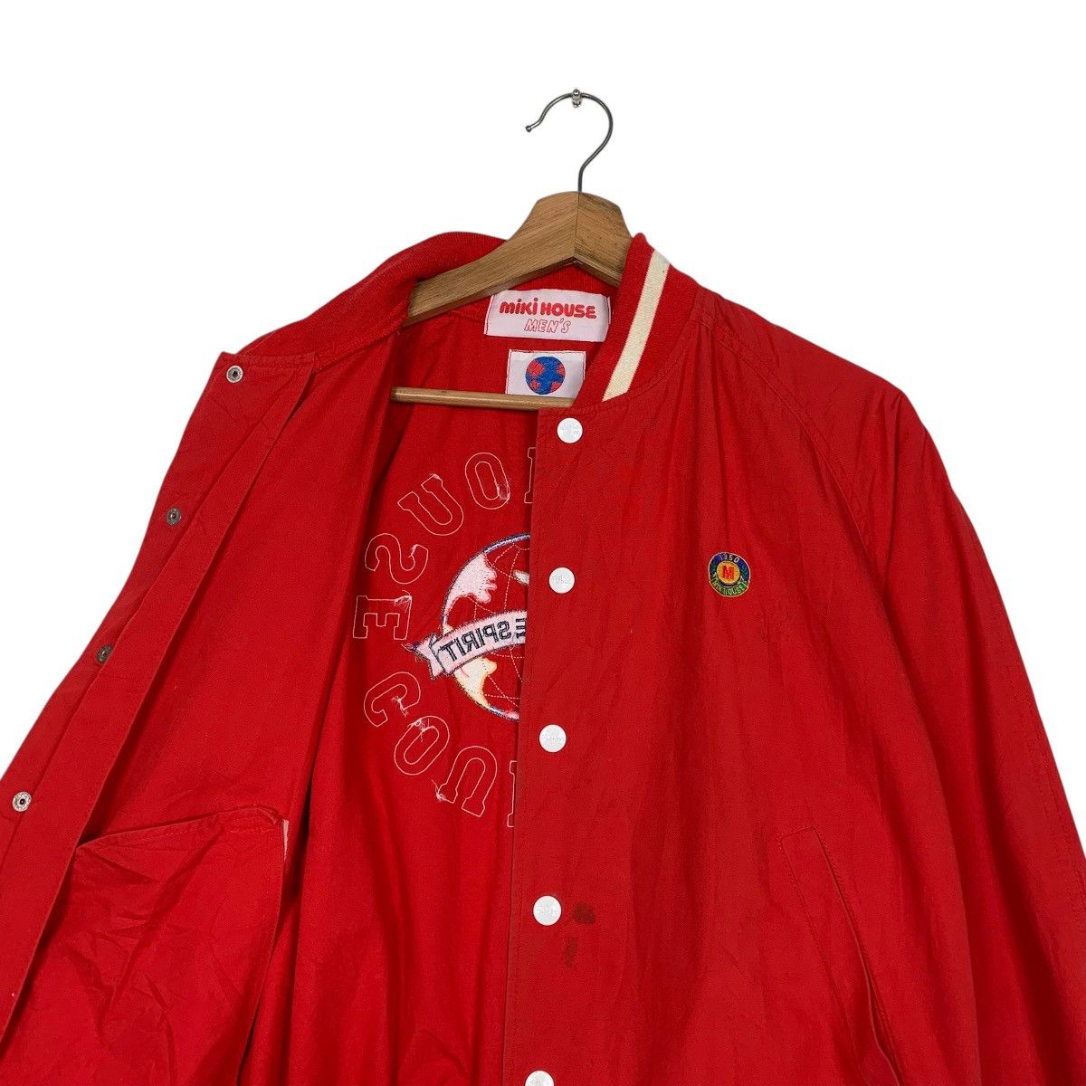 Japanese Brand Miki House Country Big Logo Varsity Jacket Size US M / EU 48-50 / 2 - 10 Thumbnail
