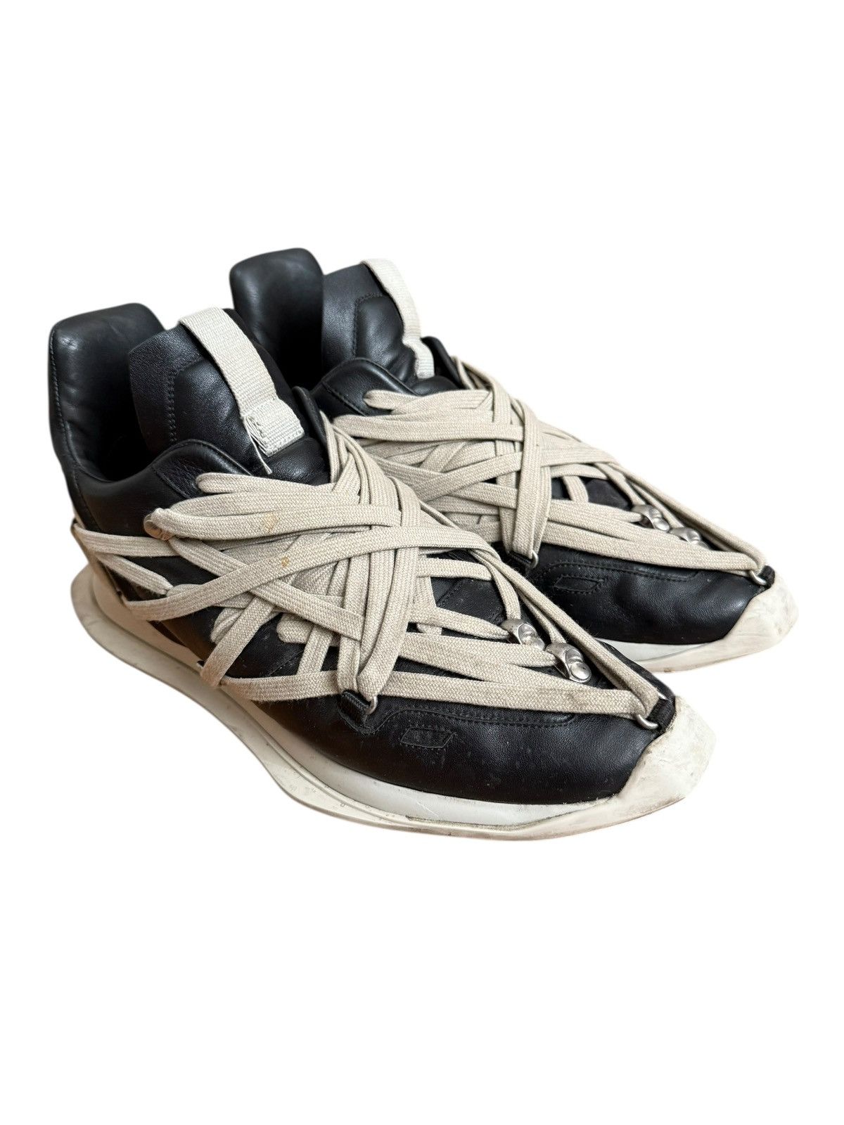 Rick Owens Maximal Megalace Leather Runner Size US 10 / EU 43 - 2 Thumbnail