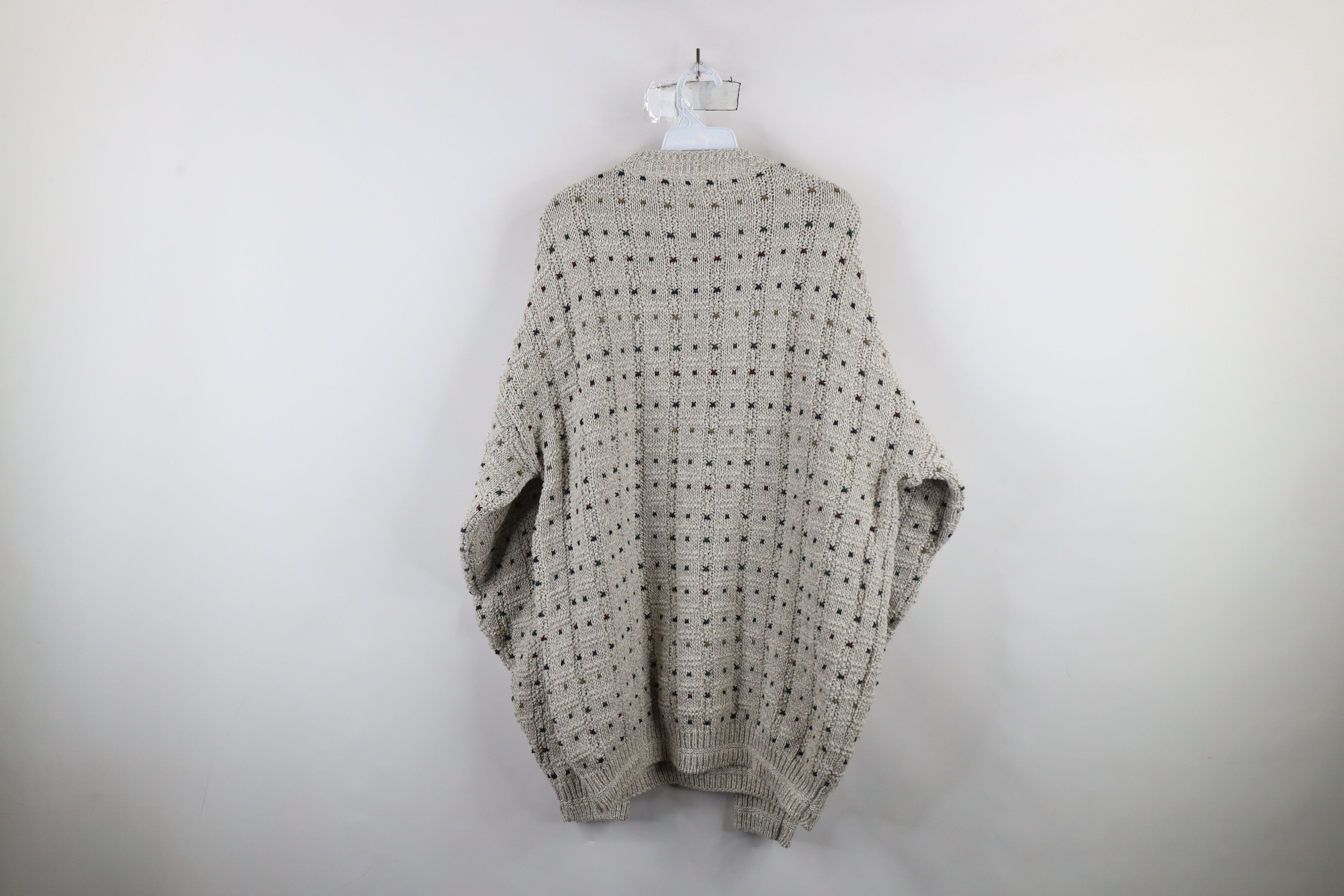 Vintage Vintage 90s Streetwear Heavyweight Rainbow Knit Sweater USA Size US L / EU 52-54 / 3 - 6 Thumbnail