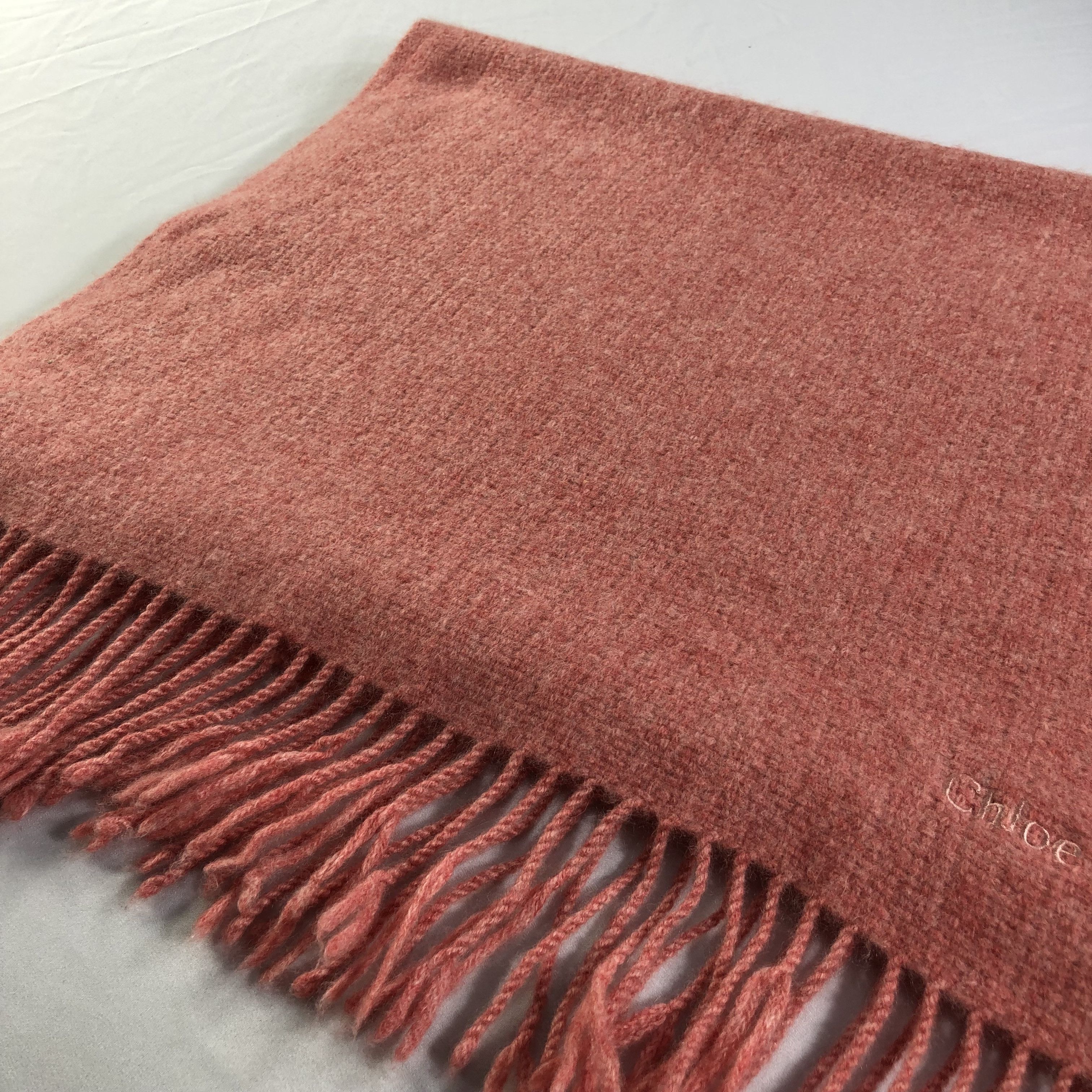 Japanese Brand Chloe Cashmere Scarf Muffler V1372 Size ONE SIZE - 3 Thumbnail