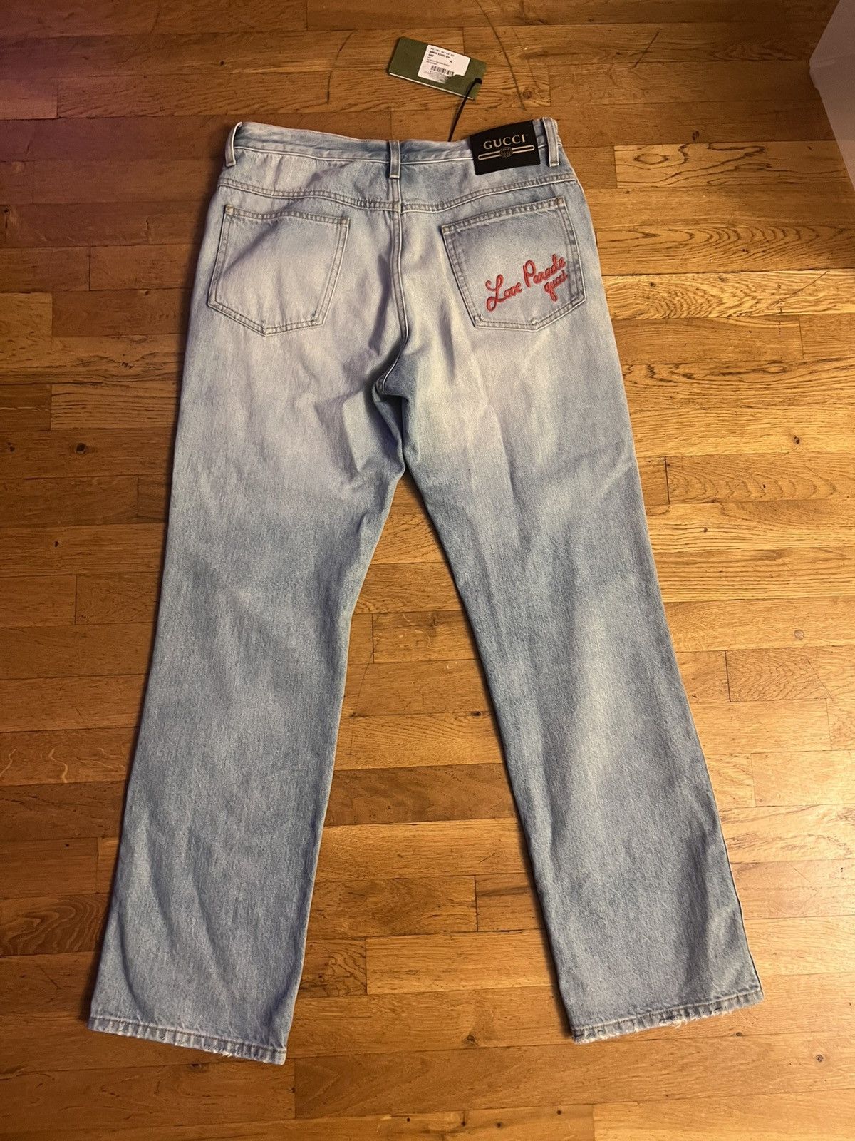 Gucci Gucci denim jeans eco washed love parade patch 34 NWT Size US 34 / EU 50 - 13 Thumbnail