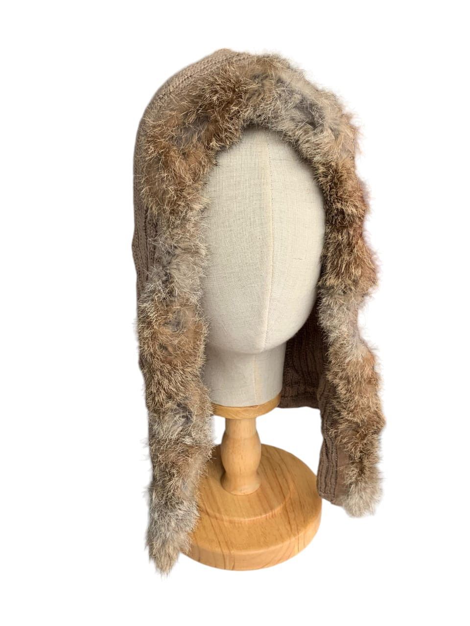 Japanese Brand × Kapital × Vintage Punk Bondage Style Fur Hoodie Hat Size ONE SIZE - 1 Thumbnail