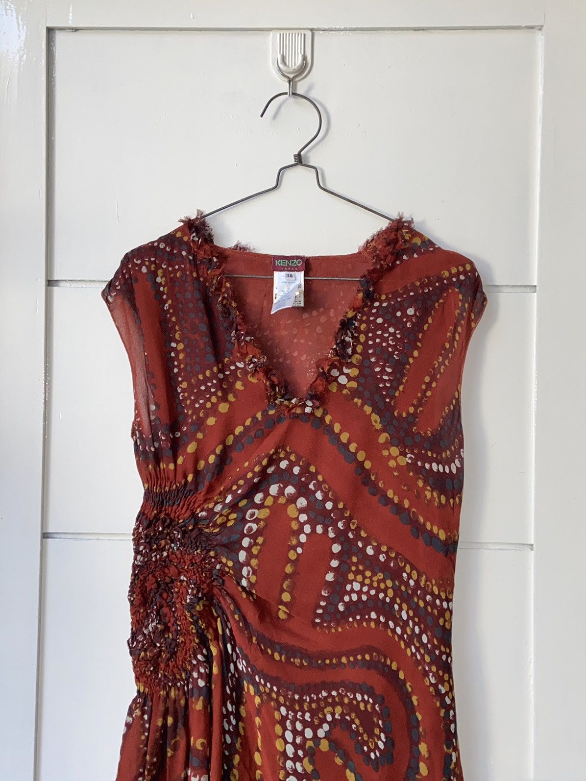 Kenzo KENZO PARIS Patterned Midi Dress Size XS / US 0-2 / IT 36-38 - 7 Thumbnail