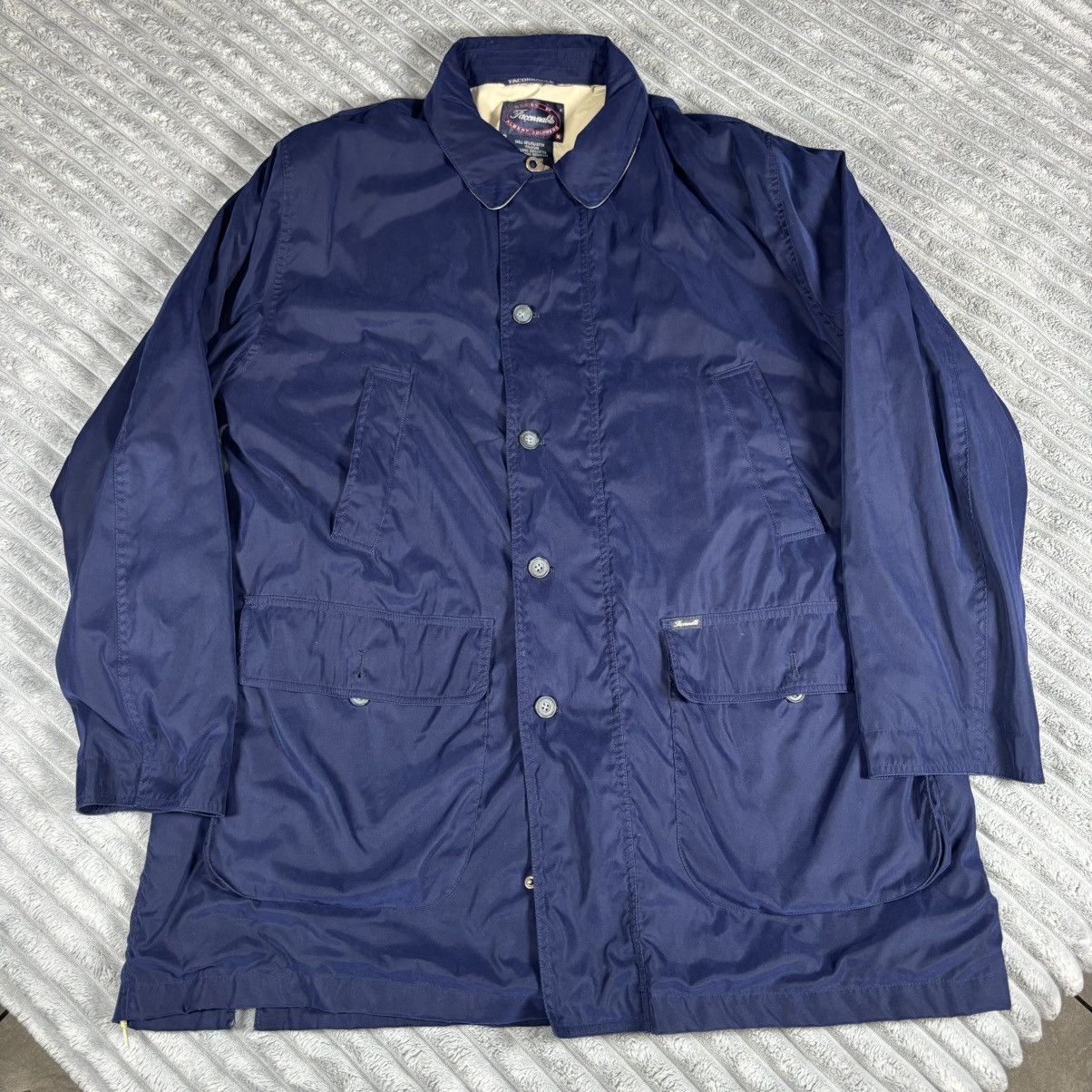 Faconnable Faconnable Albert Goldberg Jacket Men XL Blue Coat/Rain coat Size US XL / EU 56 / 4 - 1 Thumbnail