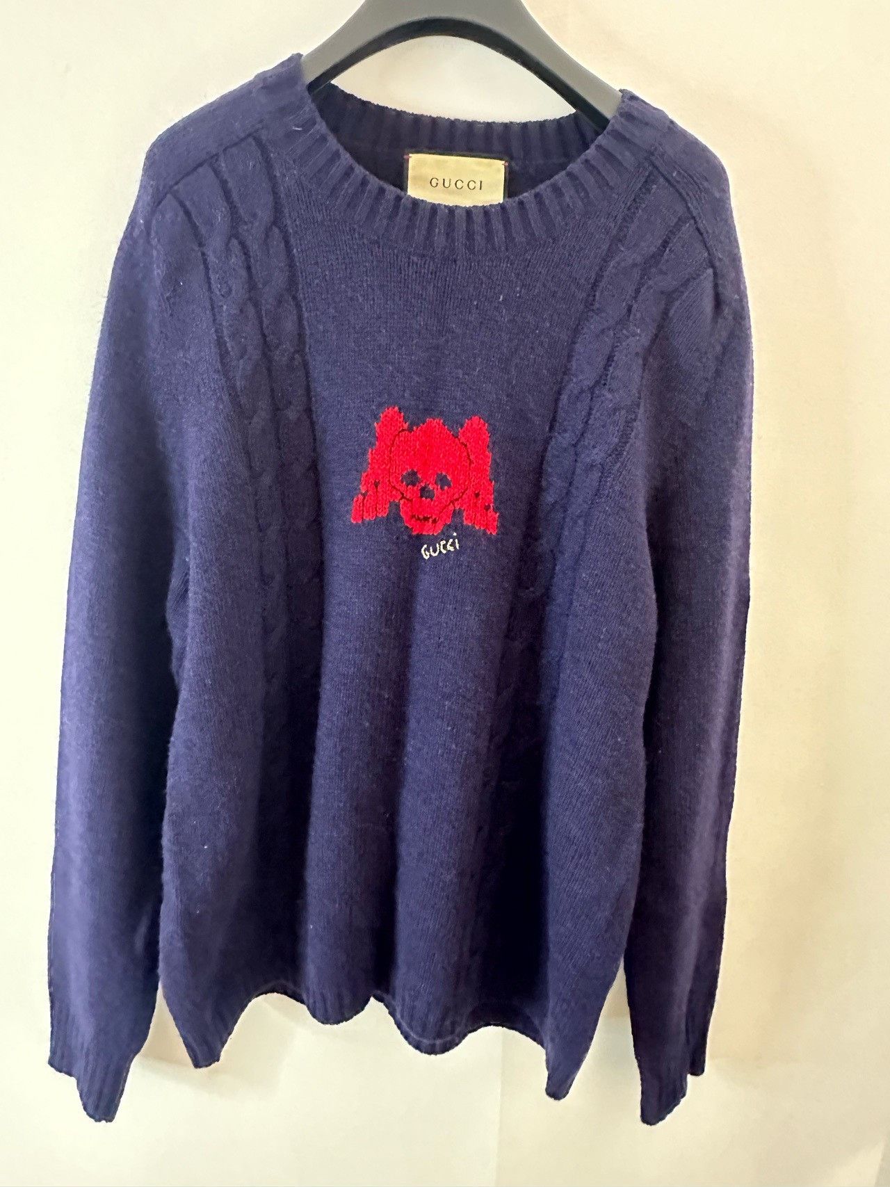 Gucci Gucci Men's round-neck logo wool sweater 2501-Nextarrow Size US L / EU 52-54 / 3 - 1 Thumbnail