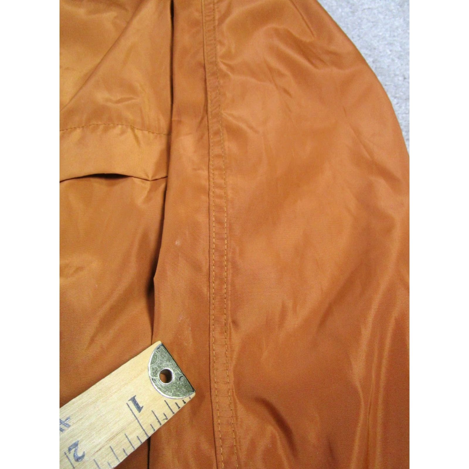 Madewell Madewell Jacket Womens Large Orange Full Zip Hooded Rain Coat Size L / US 10 / IT 46 - 7 Thumbnail