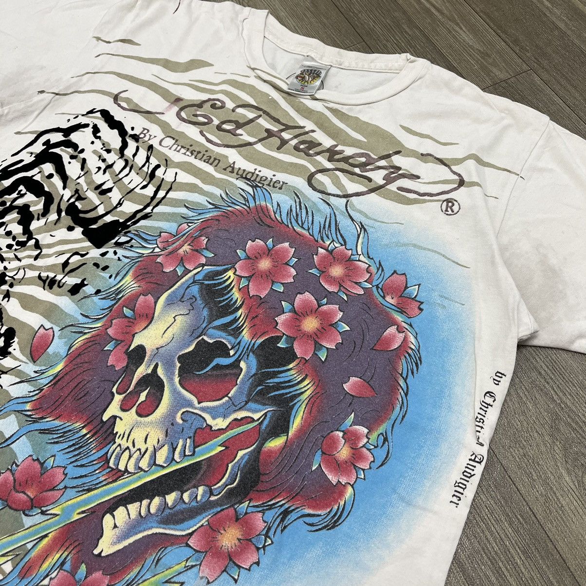 Christian Audigier × Ed Hardy Y2K Ed Hardy hy Christian Audigier Tiger Skull Tee Size US S / EU 44-46 / 1 - 6 Thumbnail