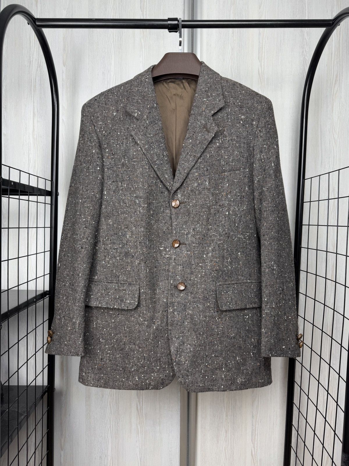 Yves Saint Laurent Yves Saint Laurent x Lanificio Paoletti wool tweed blazer 48 Size 38R - 1 Thumbnail