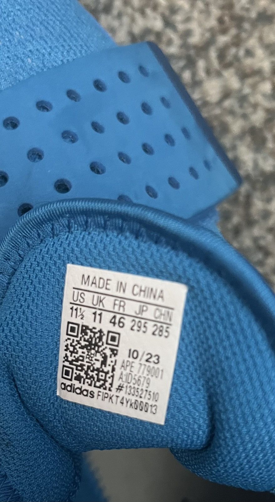 Adidas Dame 8 Extply Pe Blue Size US 11.5 / EU 44-45 - 5 Thumbnail