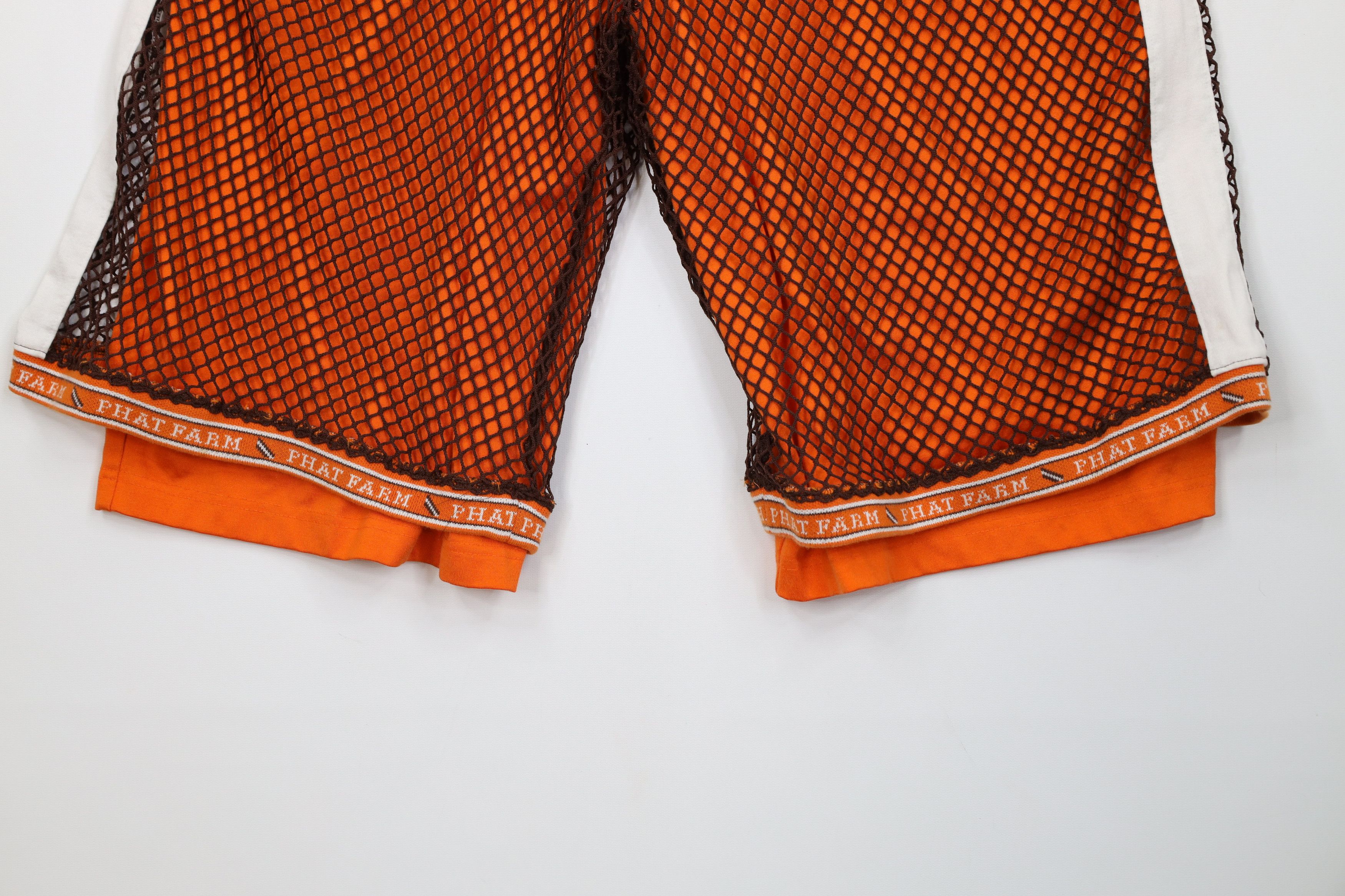 Phat Farm Vintage 90s Y2K Phat Farm Heavyweight Basketball Net Shorts Size US 36 / EU 52 - 4 Thumbnail