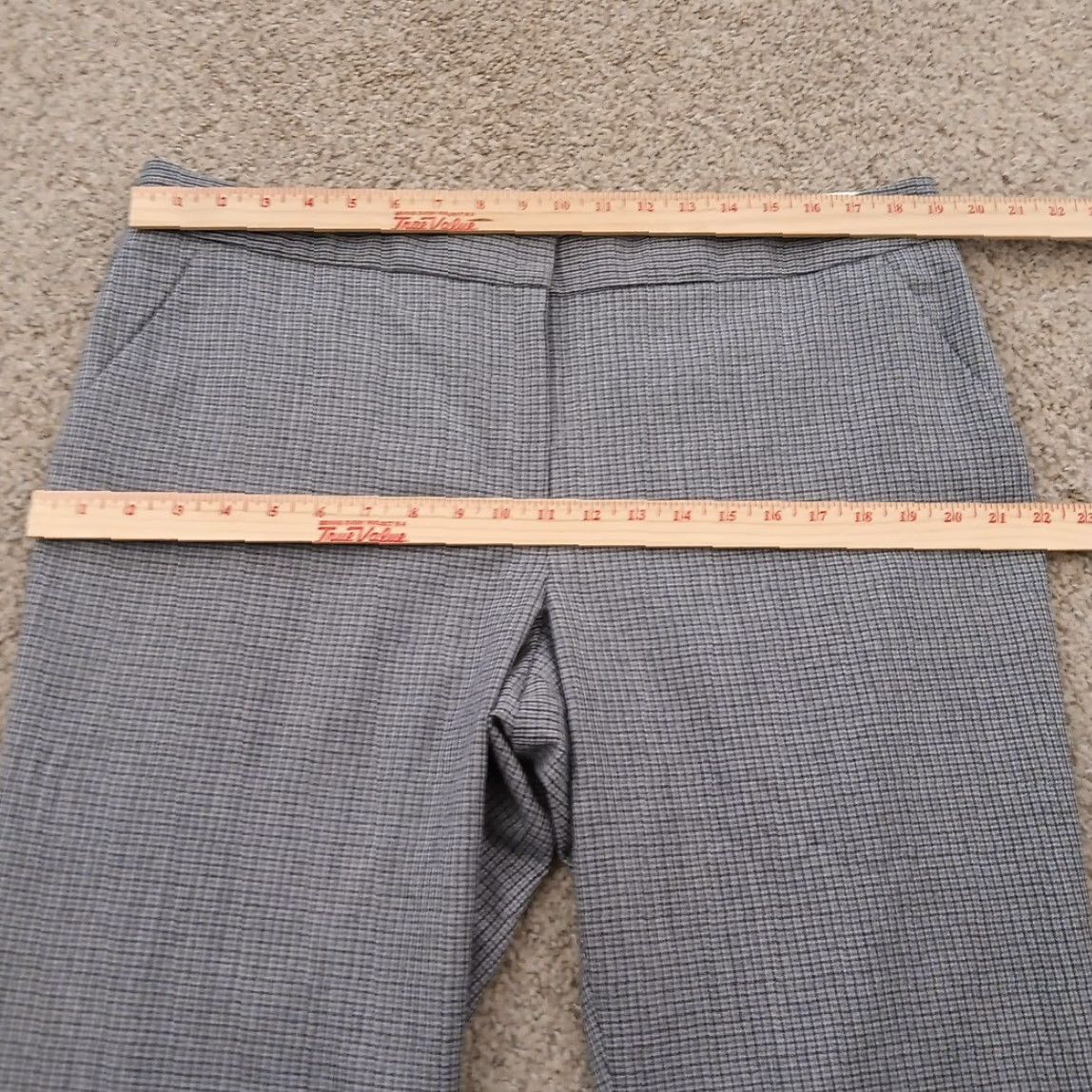Talbots Talbots Dress Pants Womens Size 16 Gray Plaid Flannel 38x28 High Rise Straight Pockets Lined Wool Spandex Regular Pants Womens Size 38" / US 16 / IT 52 - 2 Thumbnail