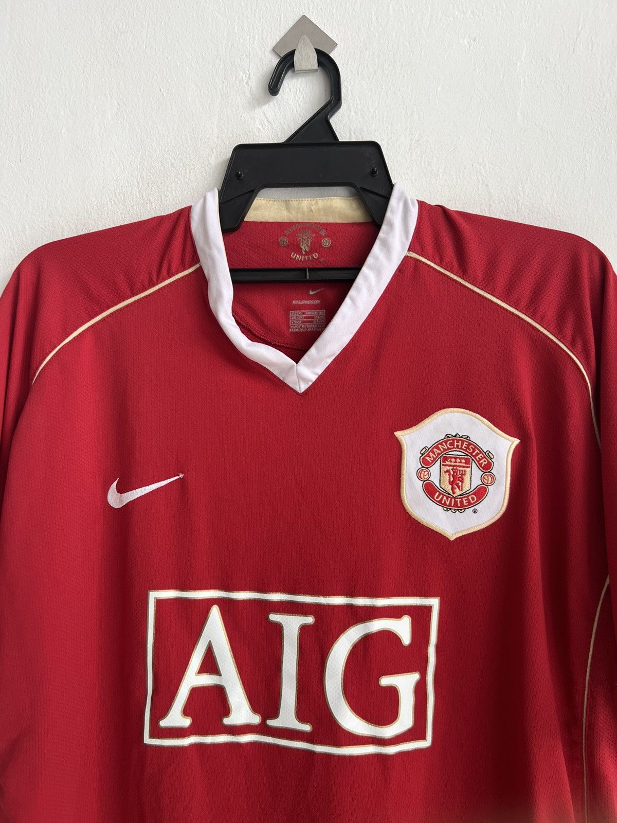 Nike × Vintage Vintage 2006-07 Nike Manchester United Champion Home Jersey Size US L / EU 52-54 / 3 - 2 Thumbnail