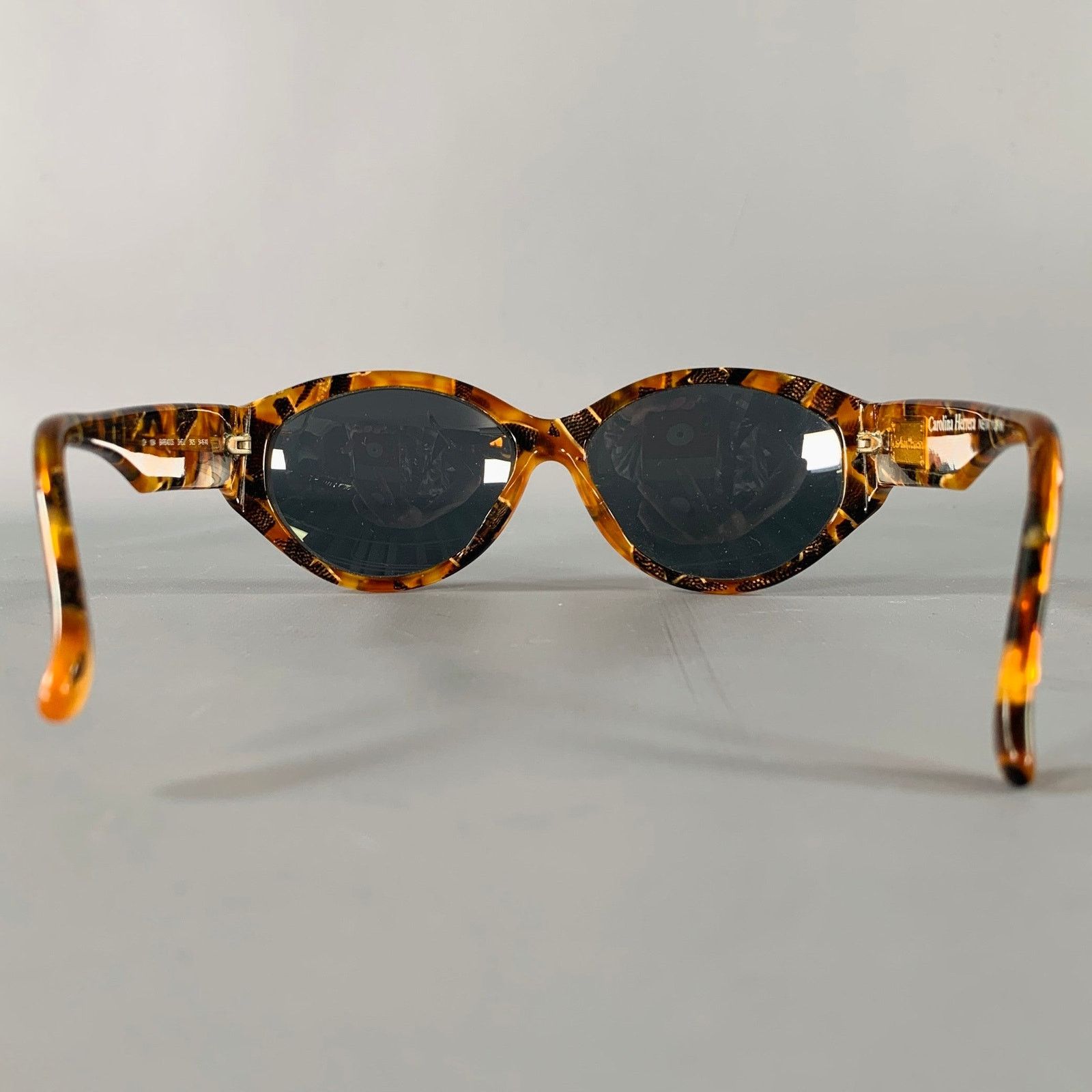 Carolina Herrera CAROLINA HERRERA Brown Beige Tortoiseshell Acetate Frames Size ONE SIZE - 3 Thumbnail