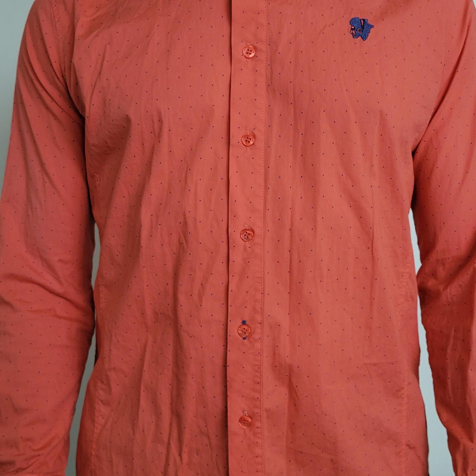 Other Bokura Men’s Large Button Shirt Salmon Micro Dot Size US L / EU 52-54 / 3 - 3 Thumbnail