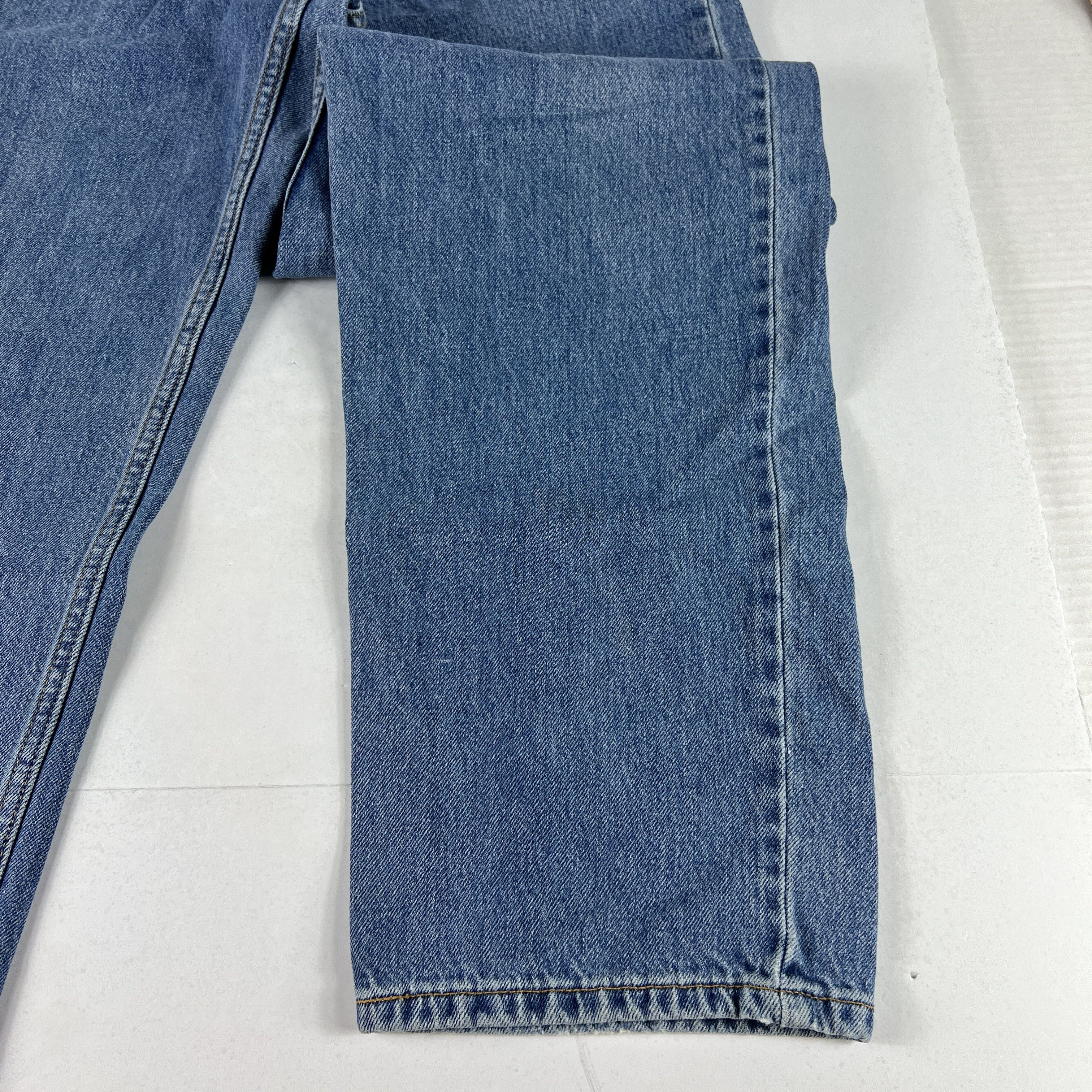 Levi's × Vintage Y2K Levi's Jeans 550 Relaxed Blue Faded Cotton Denim Size US 33 - 5 Thumbnail