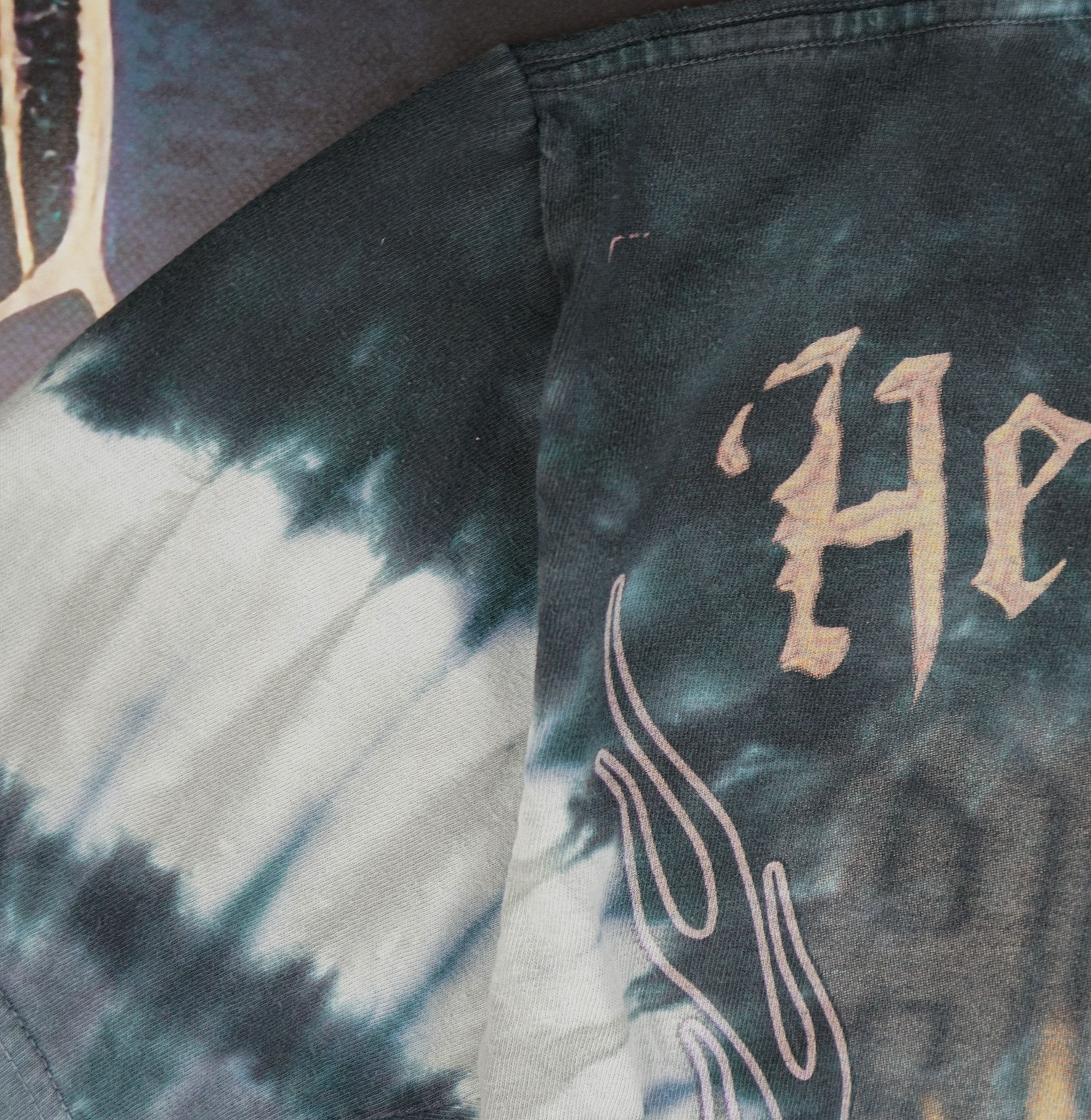 Band Tees × Liquid Blue × Vintage 2010s ACDC Hells Bells Liquid Blue Tie Dye T-Shirt Size US M / EU 48-50 / 2 - 9 Thumbnail