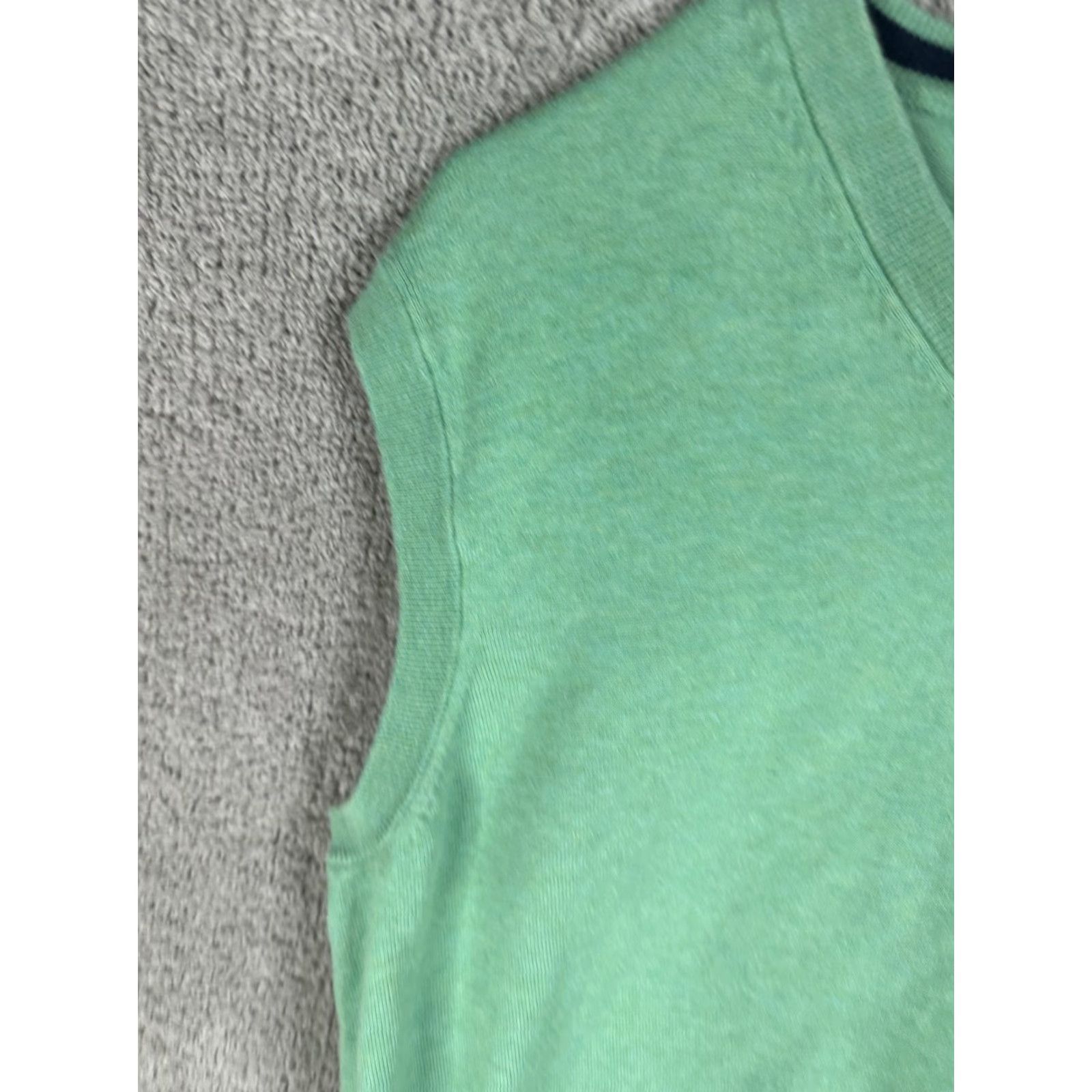 Brooks Brothers Brooks Brothers Sweater Vest Mens XL Green Supima Cotton V-Neck Knit Pullover Size US XL / EU 56 / 4 - 4 Thumbnail
