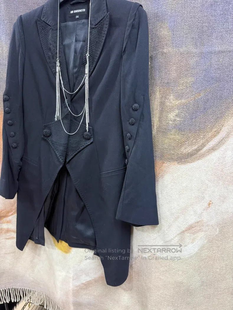 Ann Demeulemeester Ann Demeulemeester Palace Embroidered Button Jacket Tuxedo Size XXS / US 00 / IT 34 - 2 Thumbnail