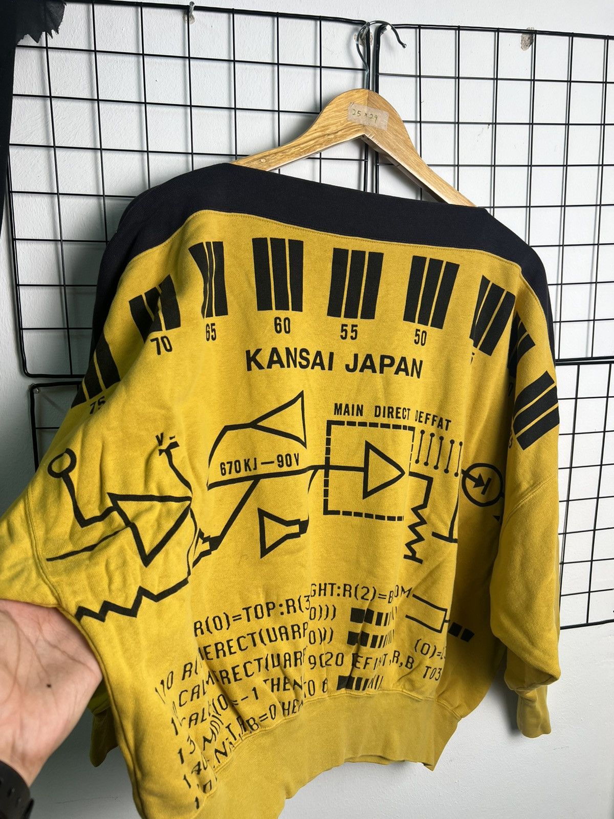 Kansai Yamamoto Vintage 80s Rare Kansai Yamamoto Bold’ Direction Bold Print Size US XL / EU 56 / 4 - 3 Thumbnail