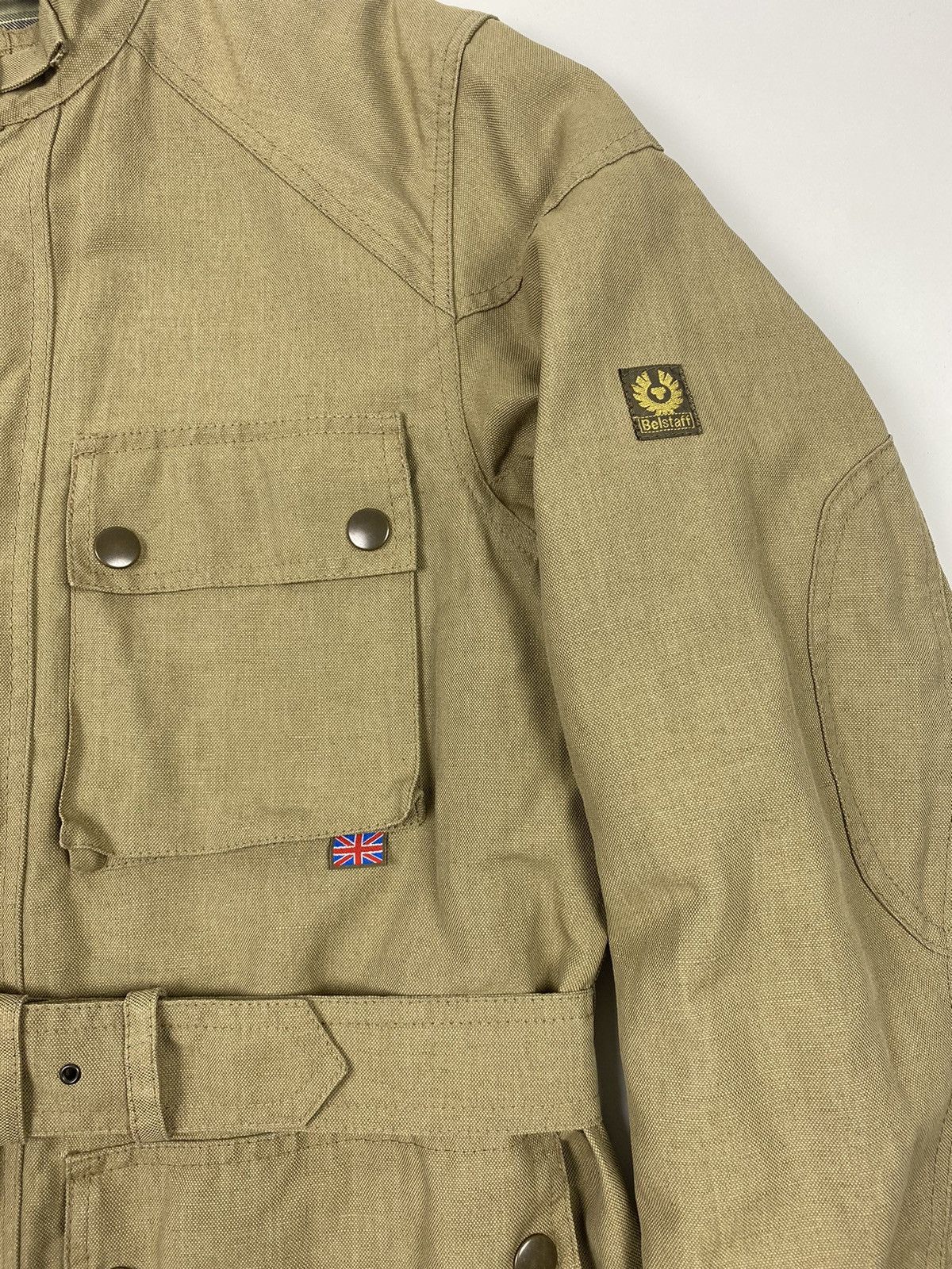 Belstaff Belstaff Combined Linen/Nylon Biker Coat Size US S / EU 44-46 / 1 - 5 Thumbnail