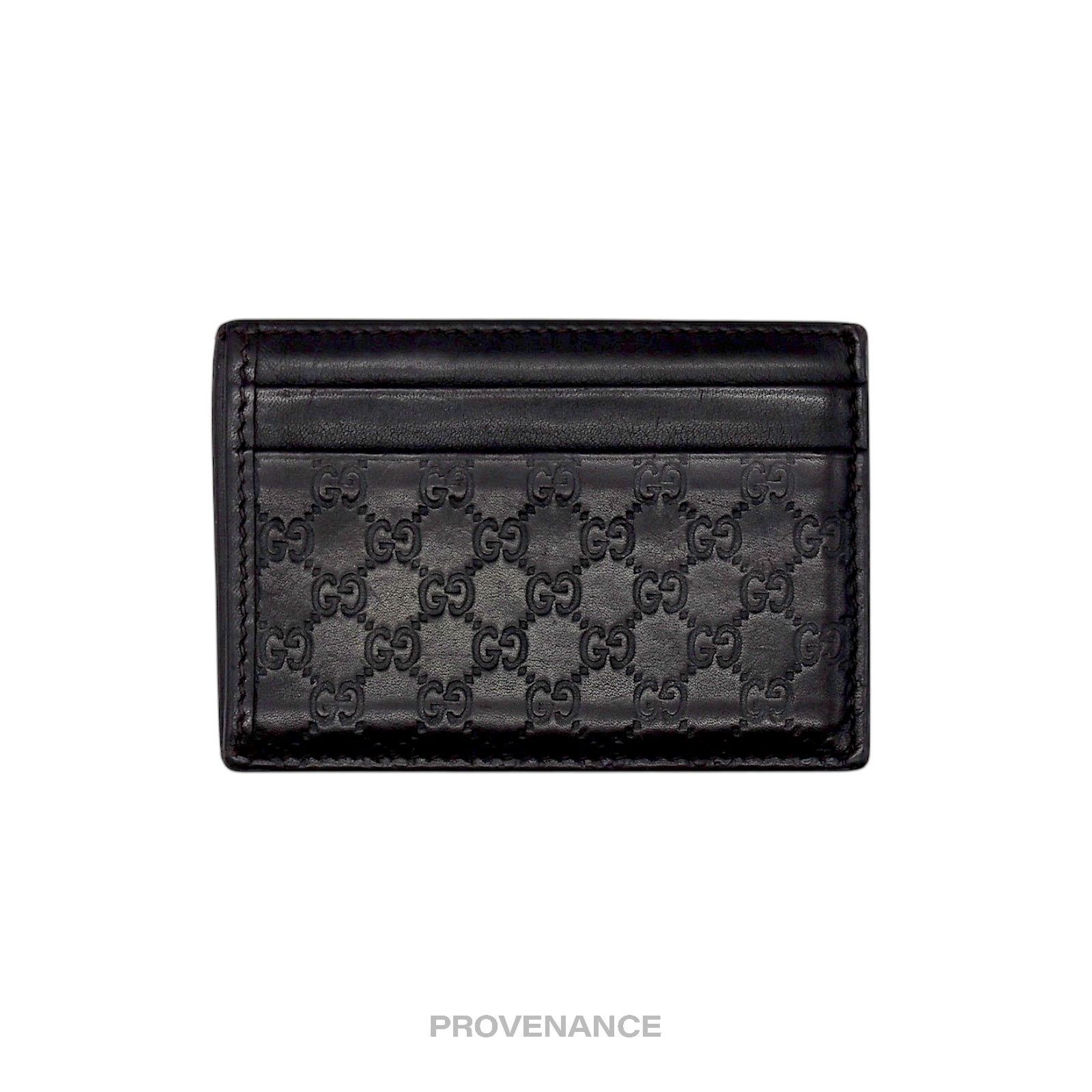 Gucci 🔴 Gucci Card Holder Wallet - Dark Chocolate MicroGuccissima Size ONE SIZE - 1 Thumbnail