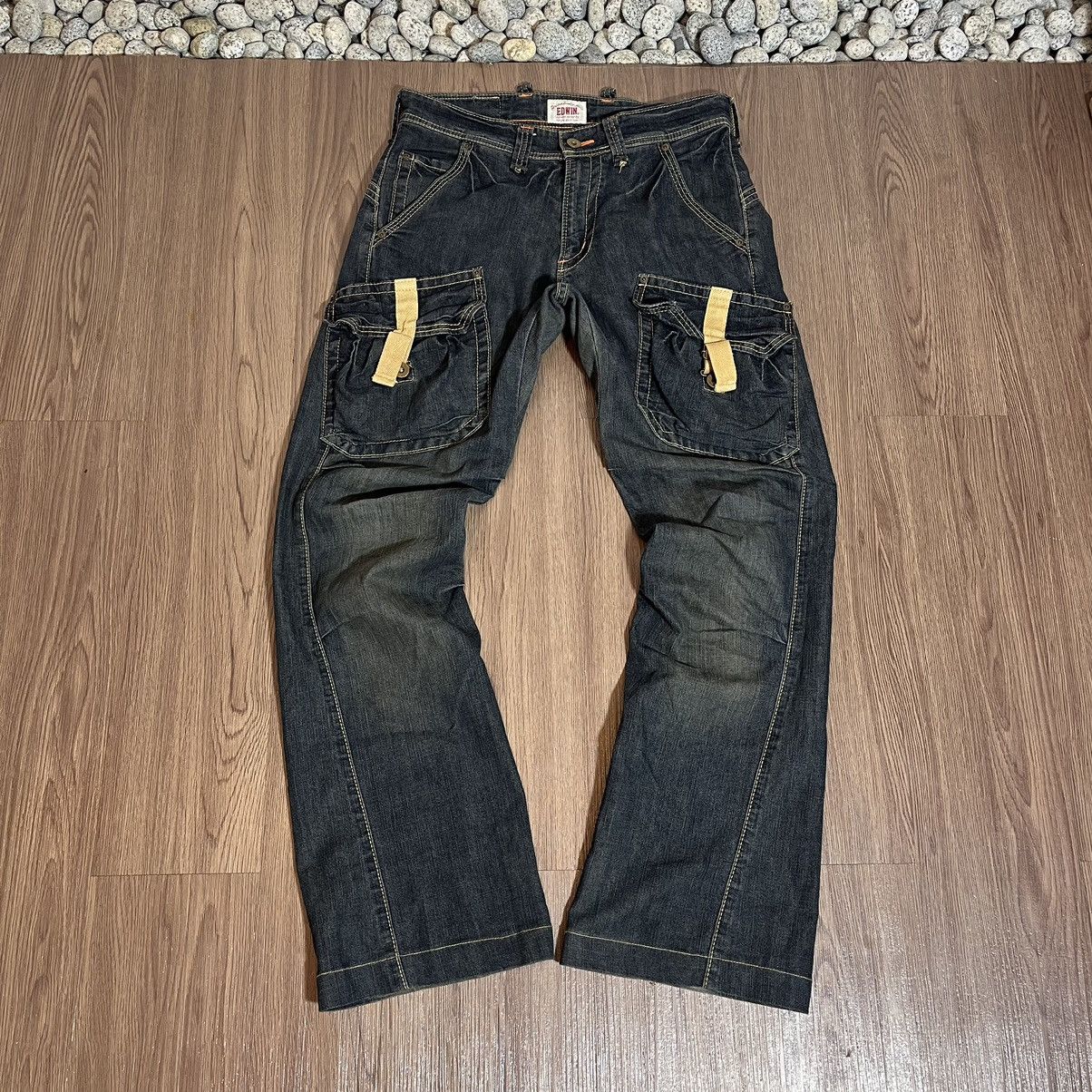 Edwin × If Six Was Nine × Japanese Brand Japanese EDWIN flare multipocket constrast stiching denim Size US 31 - 1 Thumbnail