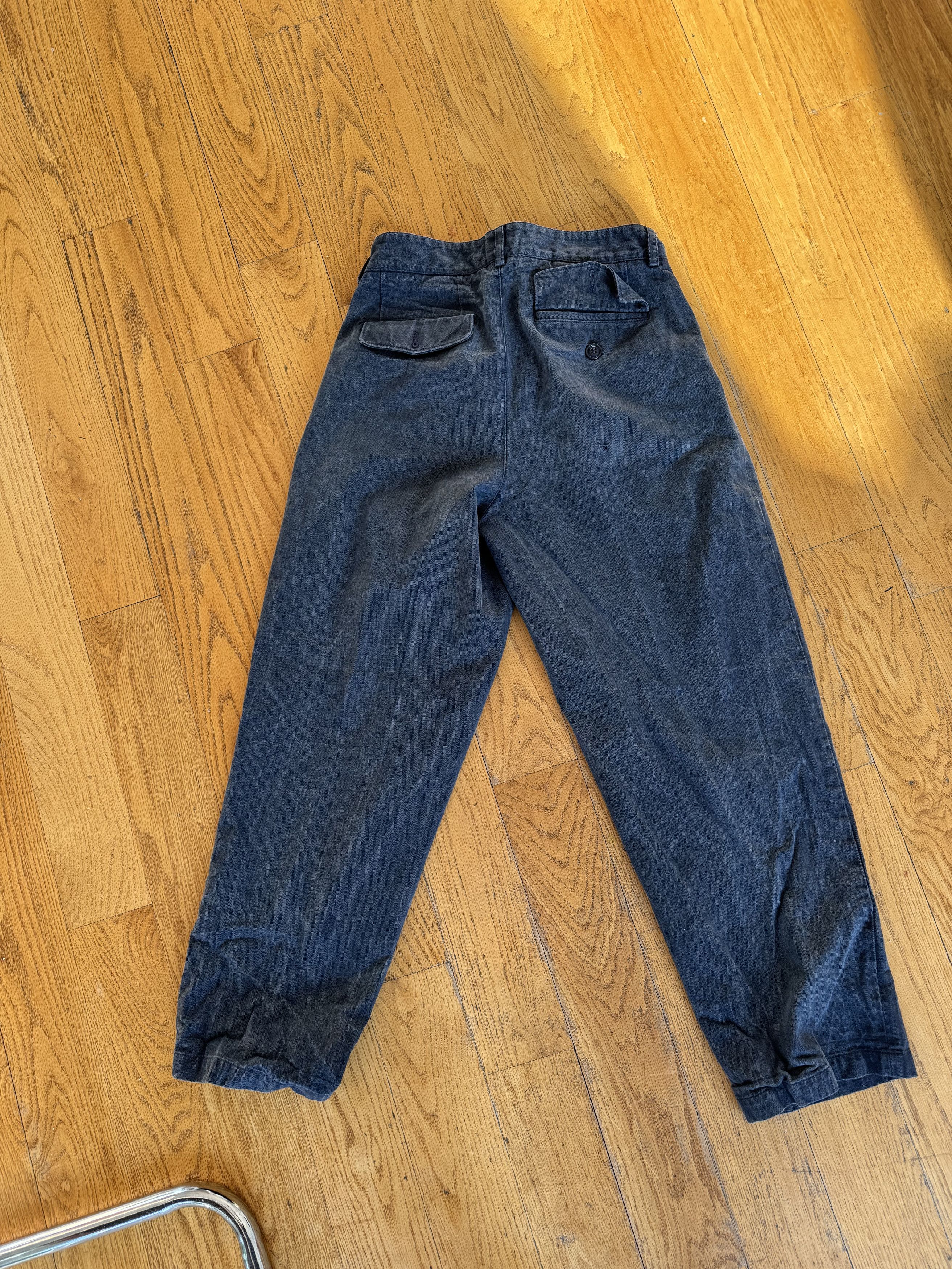 Noah Classic Double-Pleat Herringbone Pant Size US 30 / EU 46 - 2 Thumbnail