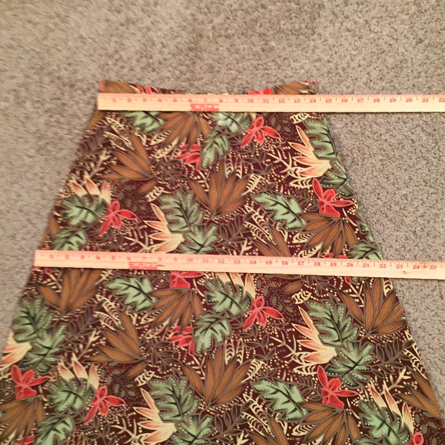 Vintage Andrea Viccaro Skirt Petites 10P Brown Floral Maxi Lined Silk Women Size 32" / US 10 / IT 46 - 2 Thumbnail