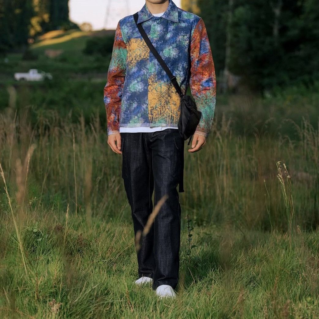 Craig Green SS19 Vibrating Floral Line Stitch Worker Jacket rainbow Size US S / EU 44-46 / 1 - 12 Thumbnail