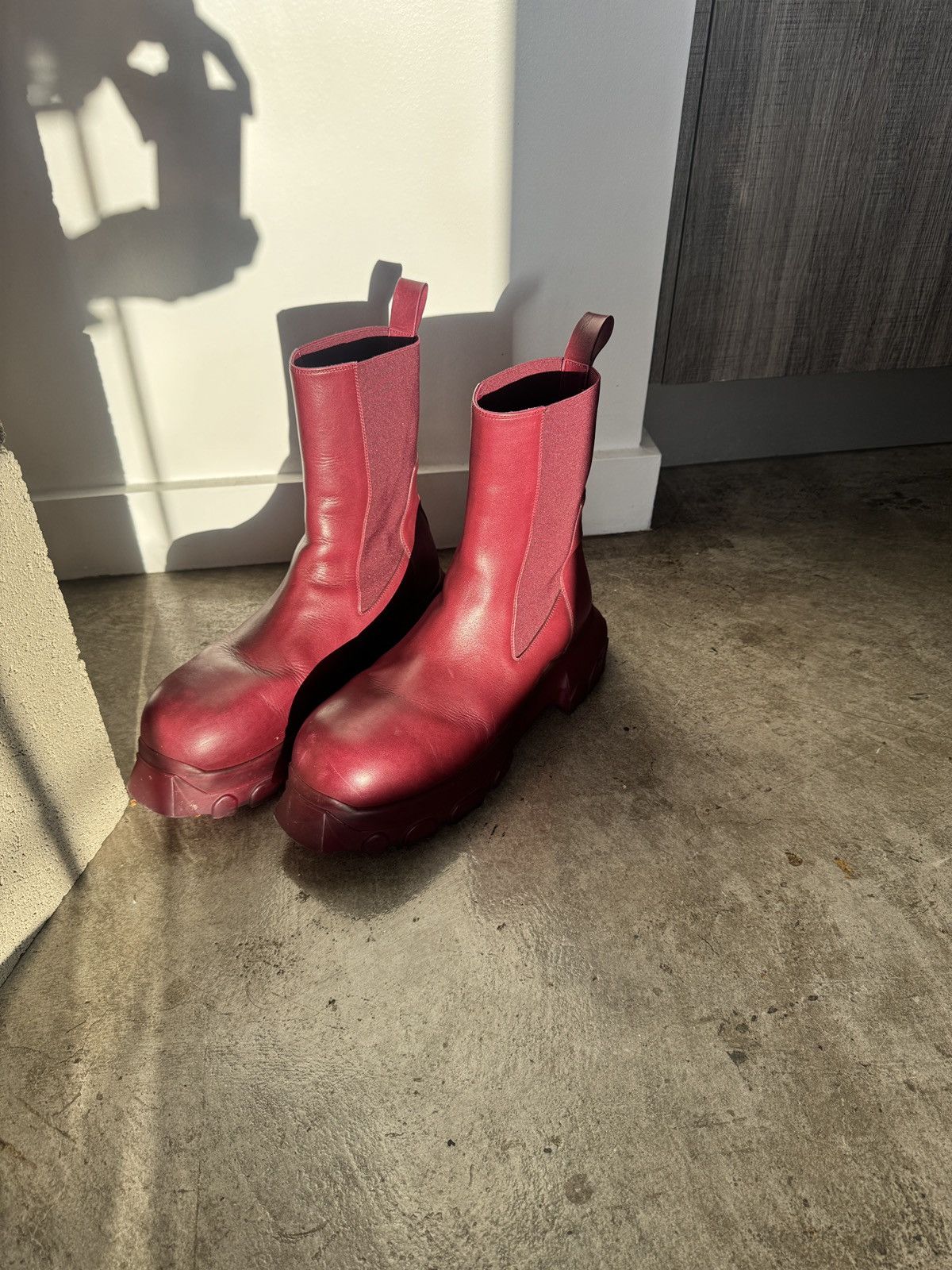 Red Rick Owens Boots | Grailed