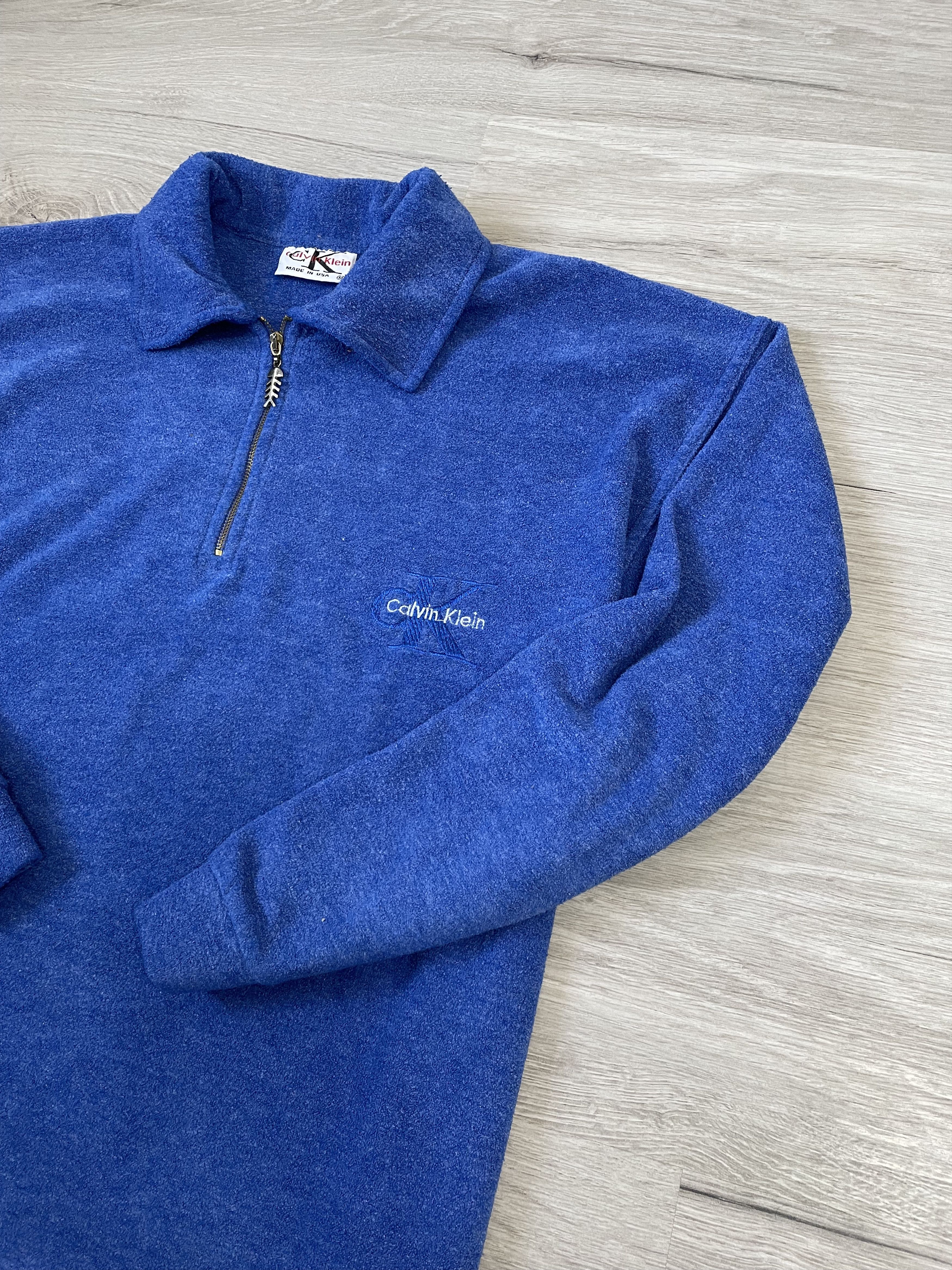 Calvin Klein × Vintage MENS VINTAGE FLECCE CASUAL RARE CALVIN CLEIN Size US M / EU 48-50 / 2 - 11 Thumbnail