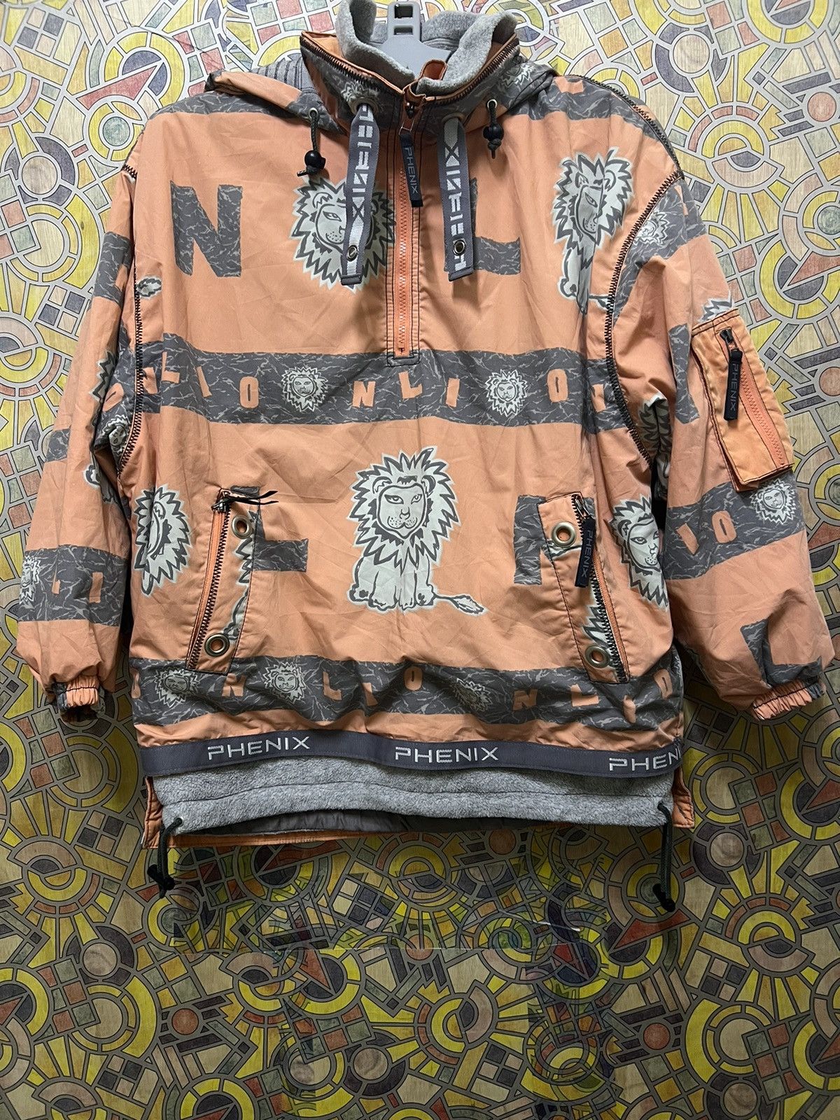 Phenix PHENIX HOODIE JACKET BIG LOGO LION 🦁. (GJ31) Size US XL / EU 56 / 4 - 1 Thumbnail