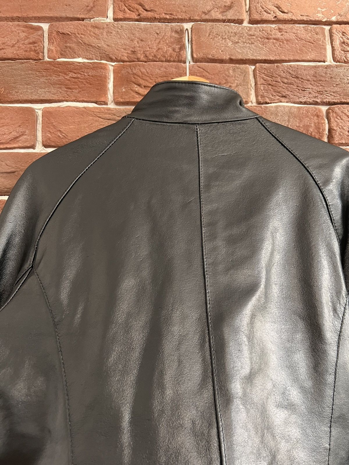 Leather Vintage Genuine Real Leather Jacket High Quality Rock Punk Size US M / EU 48-50 / 2 - 7 Thumbnail