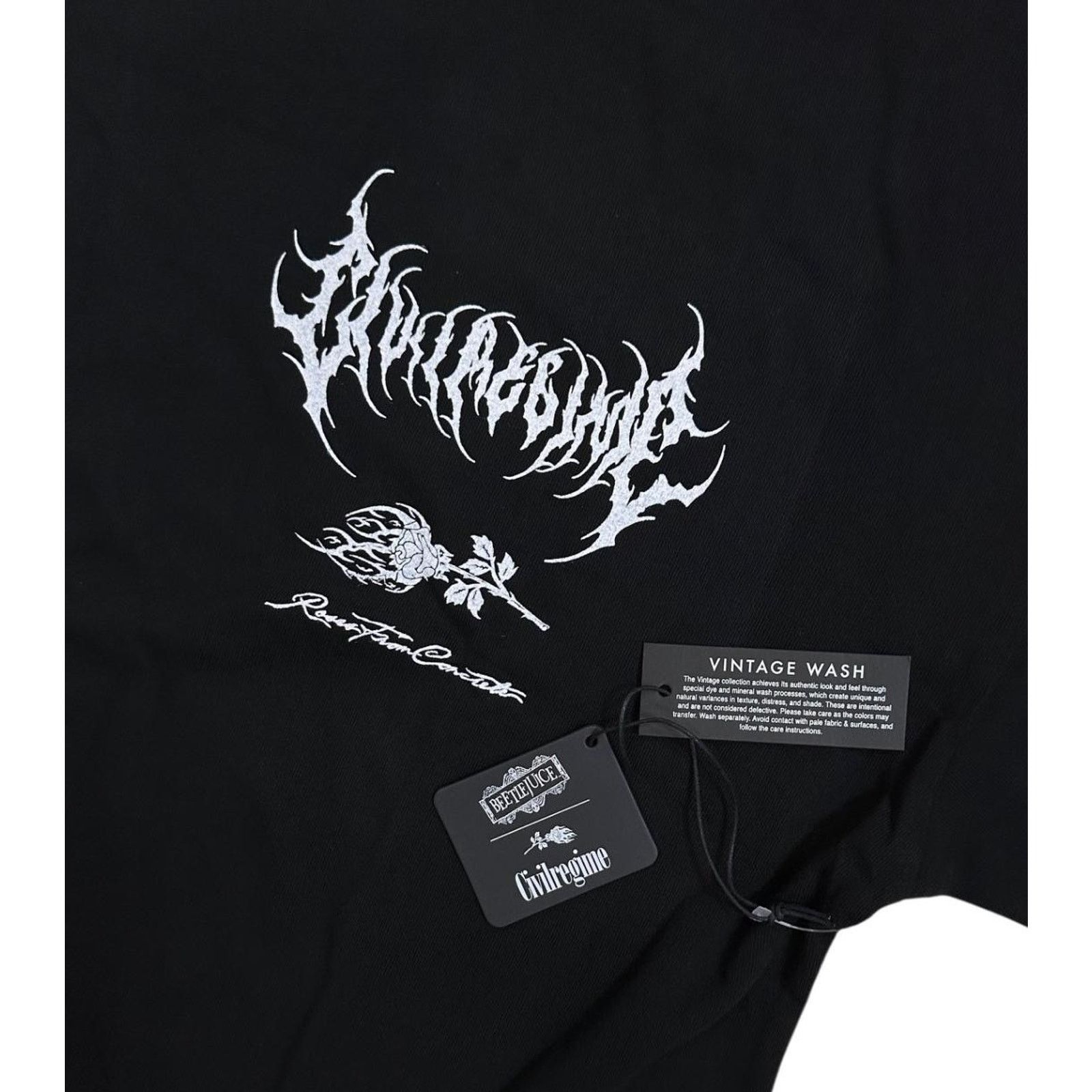 Civil Regime Civil Regime X Beetlejuice It's Show Time Oversized T-Shirt Size US L / EU 52-54 / 3 - 3 Thumbnail