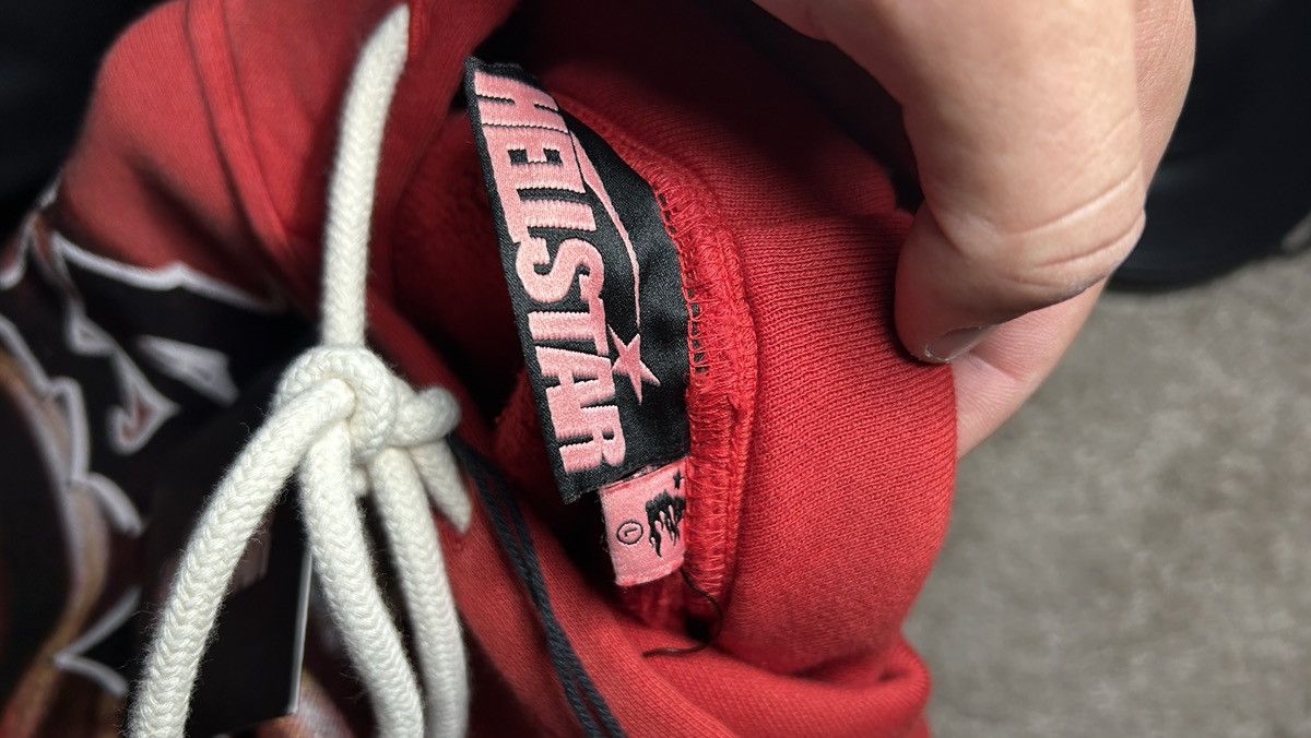 HELLSTAR Hellstar Halloween Skeleton Airbrushed Hoodie 'Red' Size US L / EU 52-54 / 3 - 7 Thumbnail