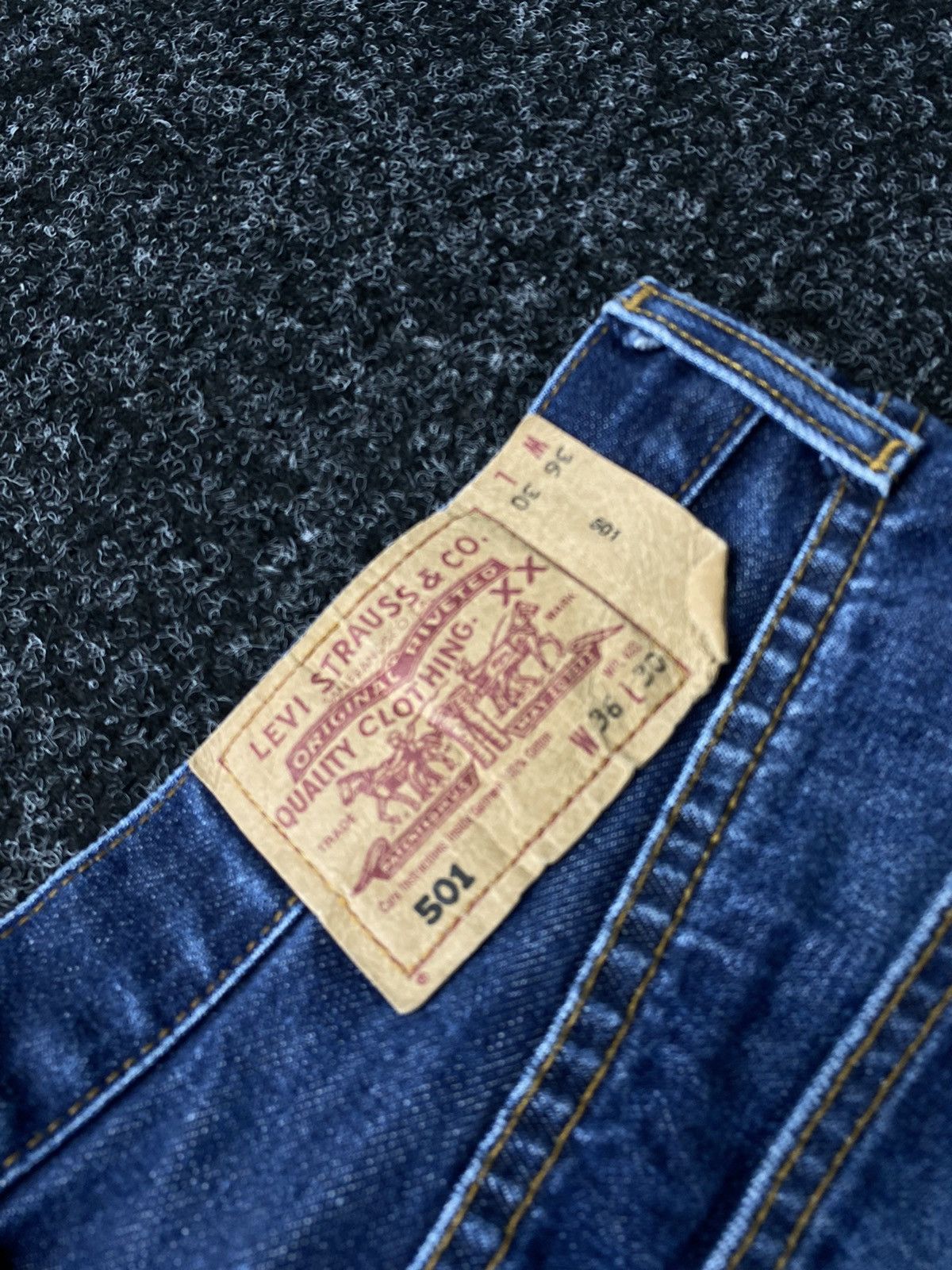 Levi's × Vintage Levis 501 Shorts Denim Rap Sk8 Baggy Size US 36 / EU 52 - 12 Thumbnail
