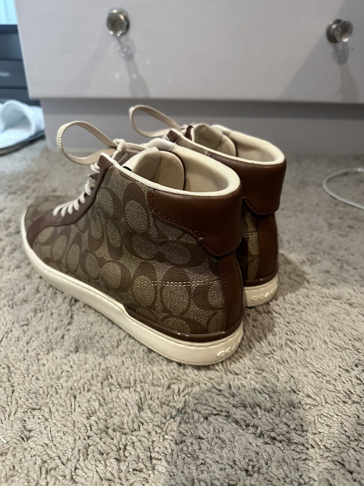 Coach Coach high top sneakers Size US 10.5 / EU 43-44 - 3 Thumbnail