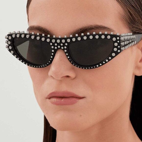 Gucci 🕶️ New Gucci GG1919S 007 Plum/Violet Sunglasses Size ONE SIZE - 2 Thumbnail