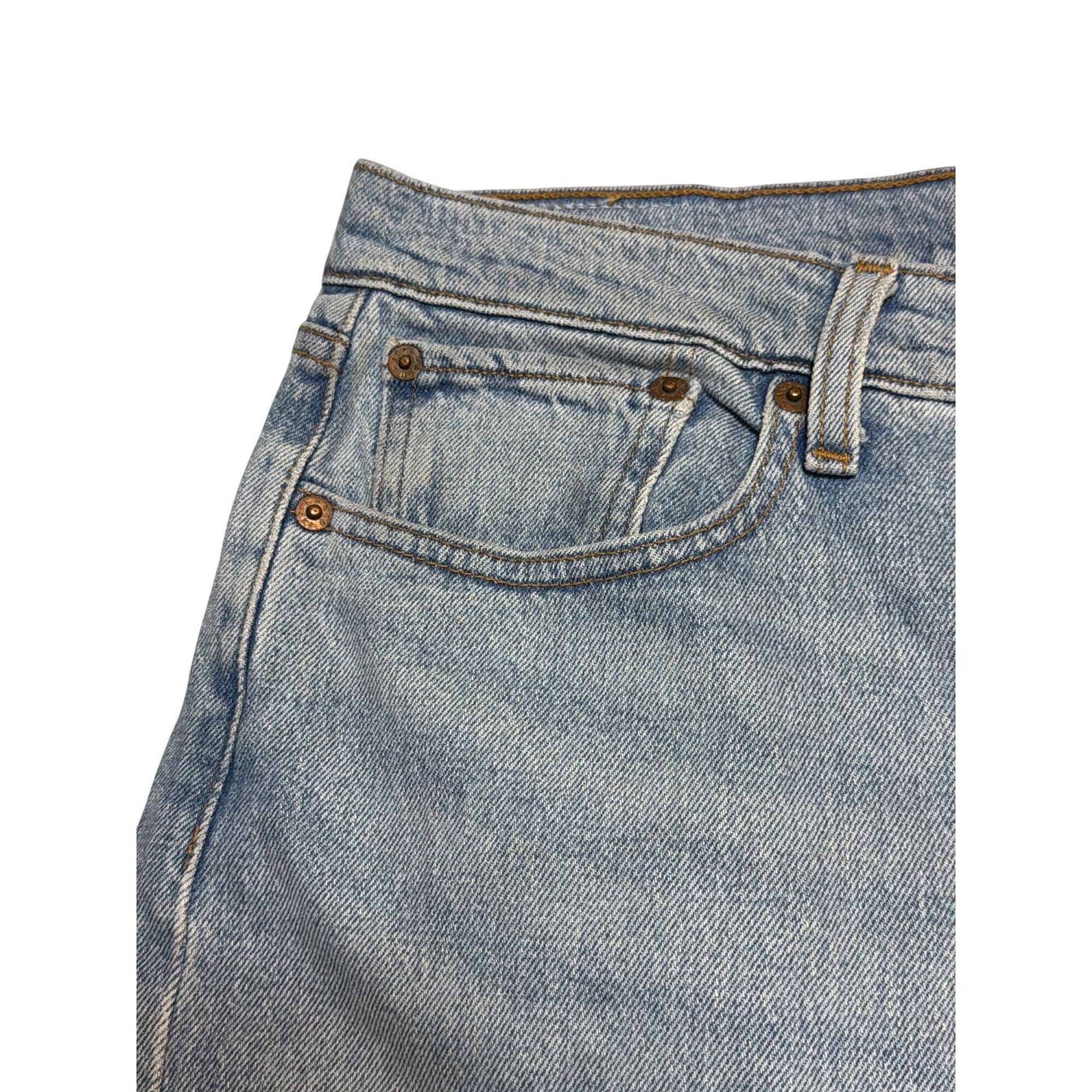 Levi's Levis Wedgie Straight Denim Cutoff Blue Jeans Shorts Button Size 24" / US 00 / IT 34 - 2 Thumbnail