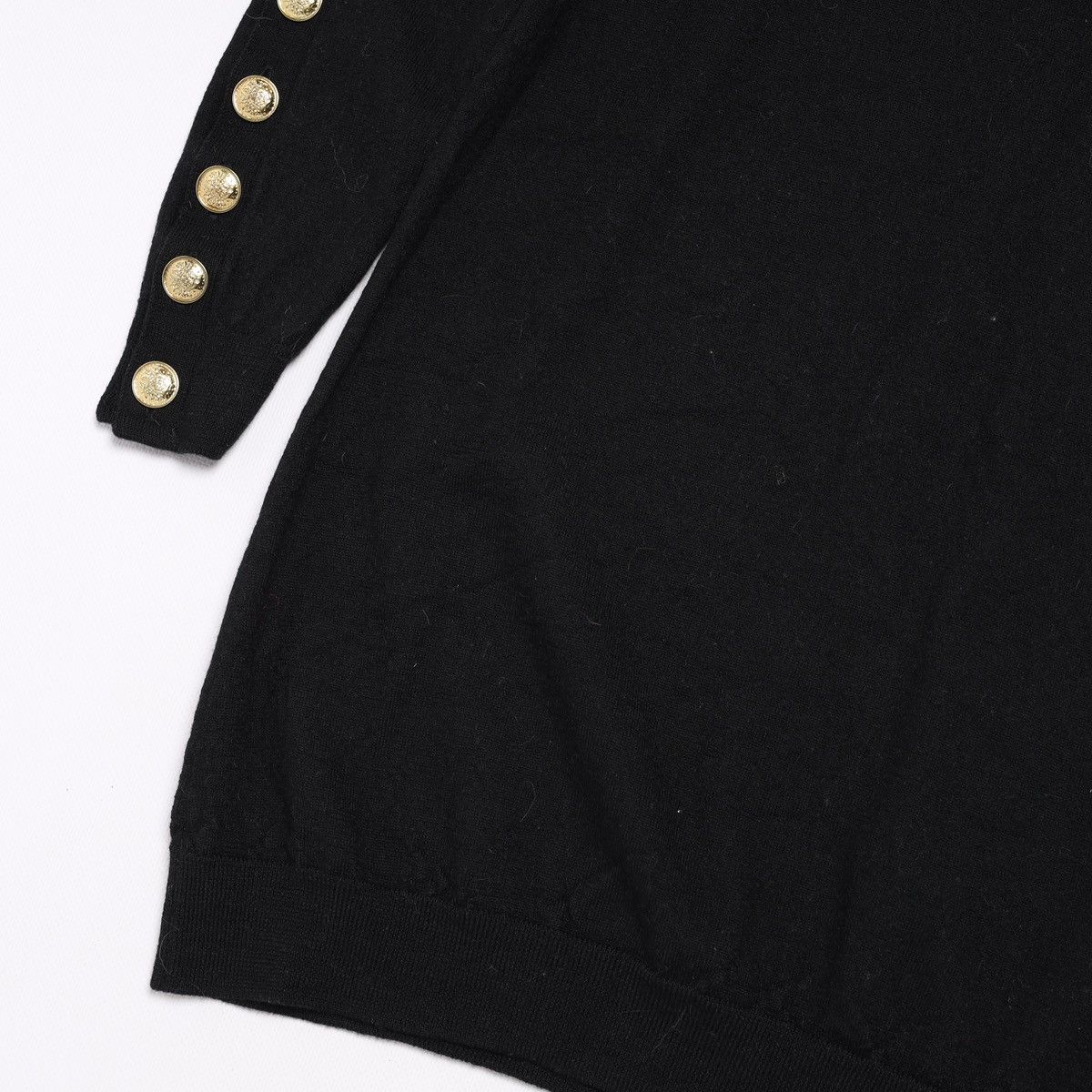 Sezane Sezane Wool Tunic Jumper Long Sweater Black Size S / US 4 / IT 40 - 5 Thumbnail