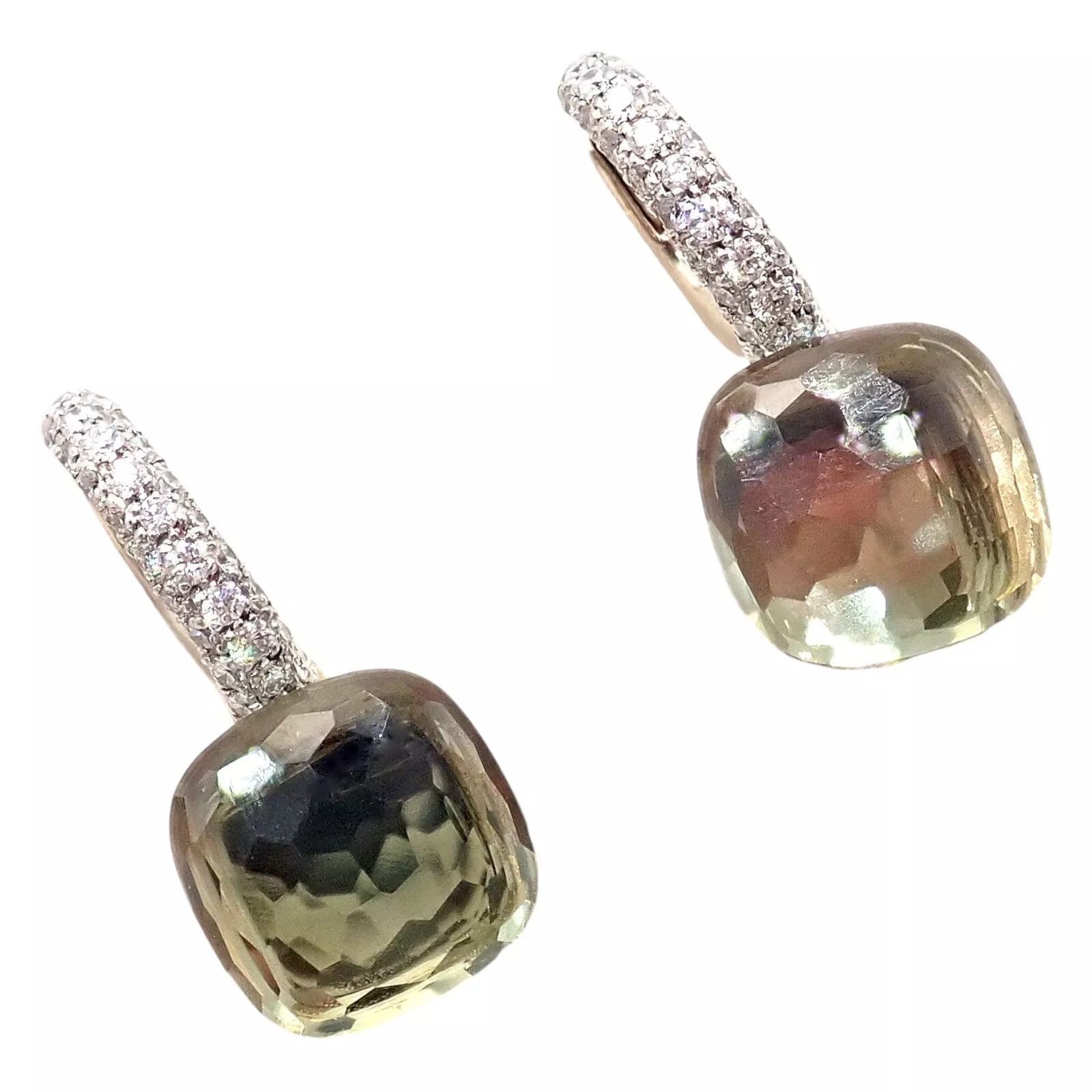Pomellato Pomellato Nudo 18k Diamond Prasiolite Earrings Size ONE SIZE - 1 Thumbnail