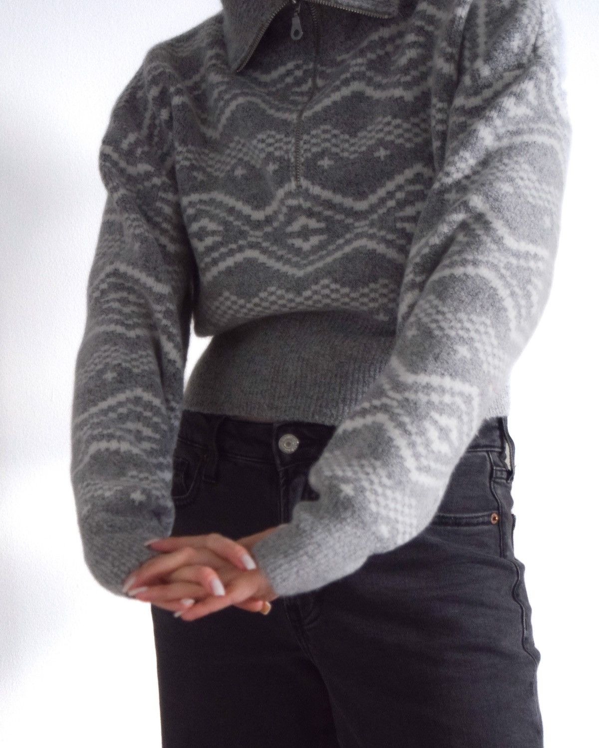 Forever 21 Grey and White Sweatshirt Size S / US 4 / IT 40 - 5 Thumbnail