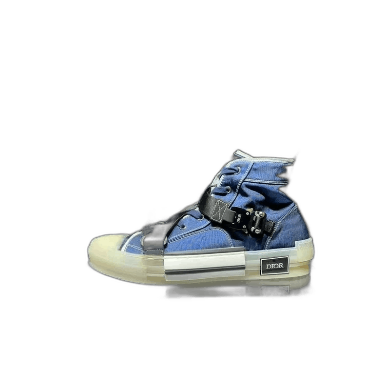 Dior Dior B23 Denim Blue High-Top Sneakers Size US 12 / EU 45 - 1 Thumbnail