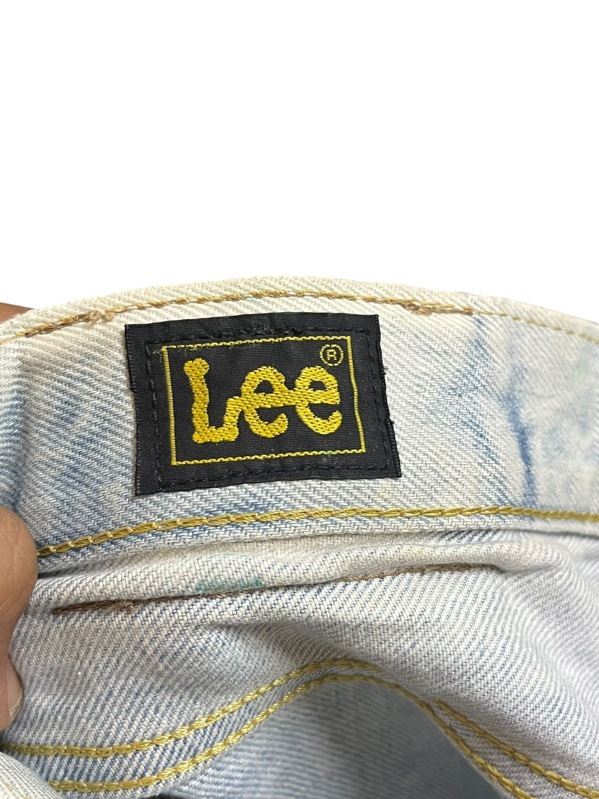 Lee Vintage Lee Wide Leg Faded Acid Wash Denim Size US 28 / EU 44 - 6 Thumbnail