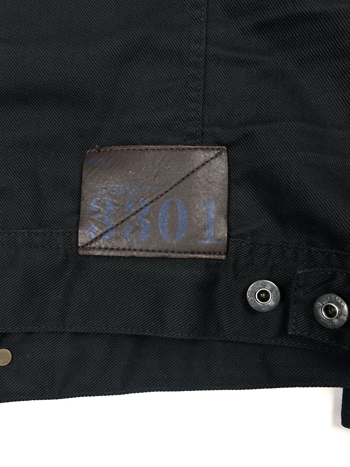 G-Star G-star raw Black Denim Jacket 3301 Slim Tailor Japaneses Y2K Size US XL / EU 56 / 4 - 13 Thumbnail