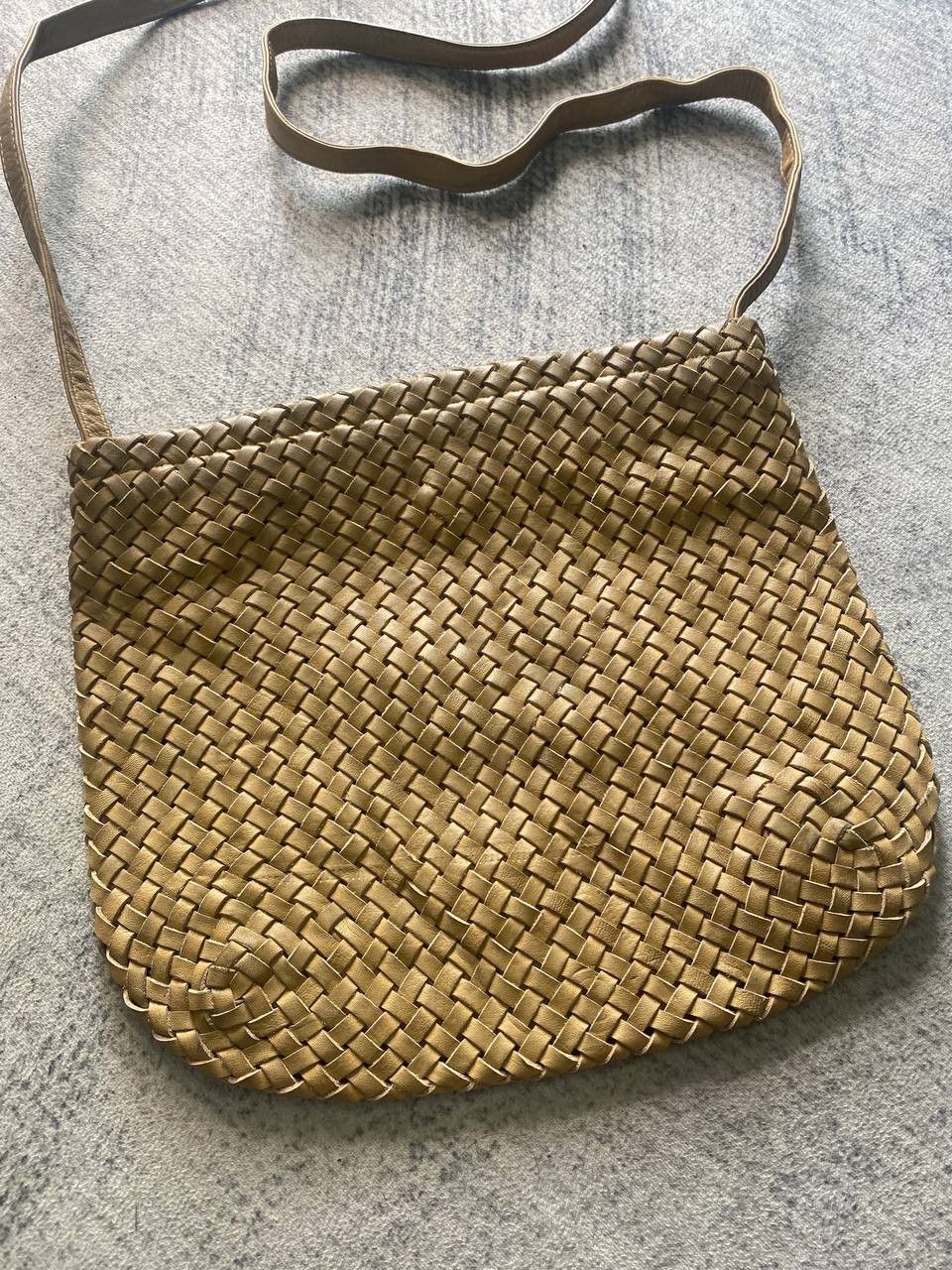 Leather × Vintage Leather Woven Shoulder Bag Size ONE SIZE - 4 Thumbnail