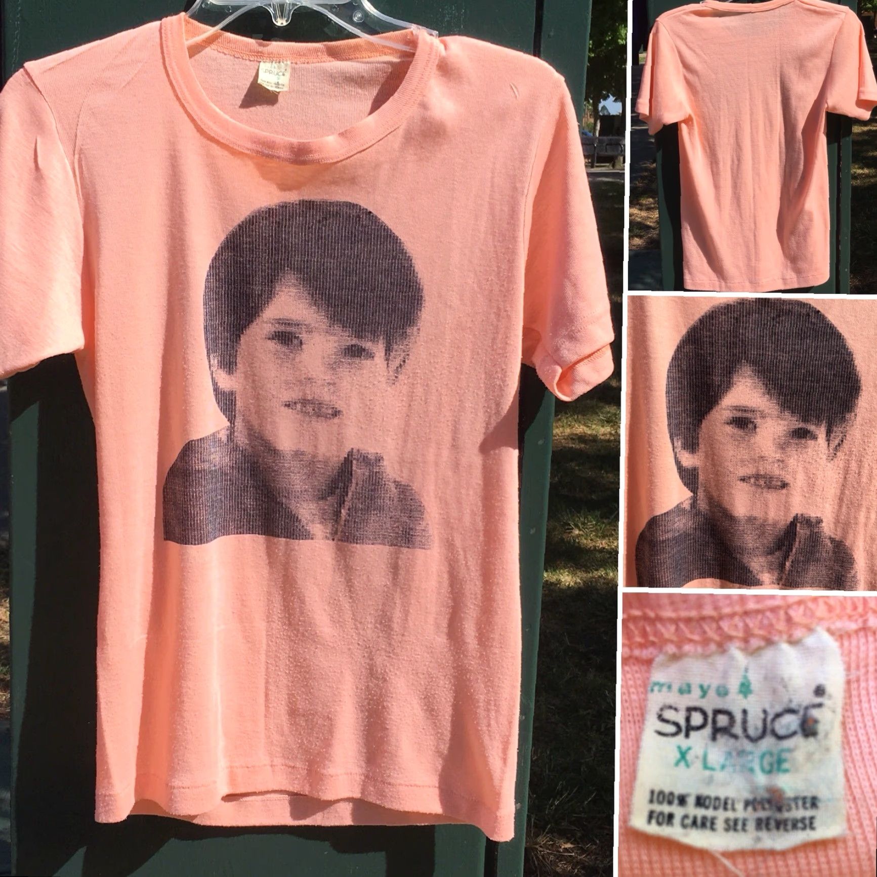Vintage VINTAGE Mayo Spruce T-Shirt Photo Tee 70s 1970s 80s XL Pastel USA Unisex Graphic Tee Shirt Mens Womens Boys Girls Apparel Size US XL / EU 56 / 4 - 7 Thumbnail
