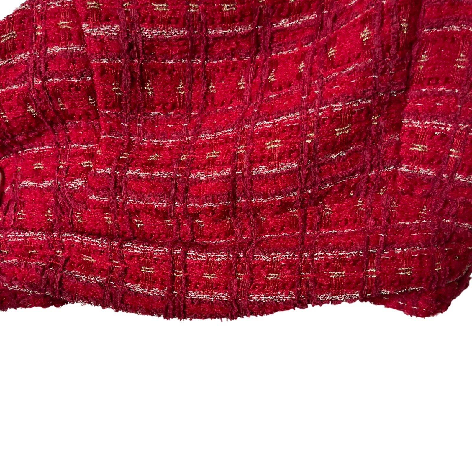 Other Koch cherry red tweed Lila crop top sz M Size M / US 6-8 / IT 42-44 - 6 Thumbnail