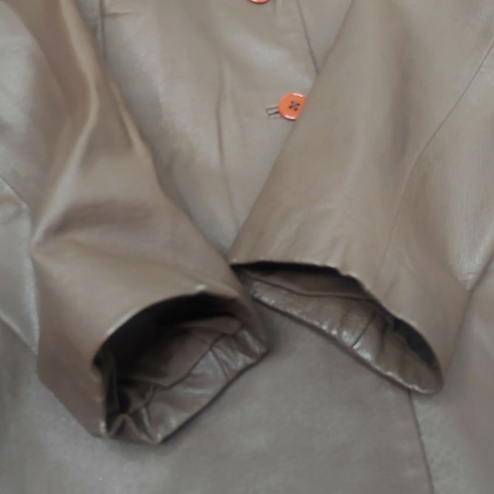 Vintage VINTAGE Forenza Leather Jacket Brown Button Up Collared Mid-Length Womens L 90s Casual Size L / US 10 / IT 46 - 5 Thumbnail